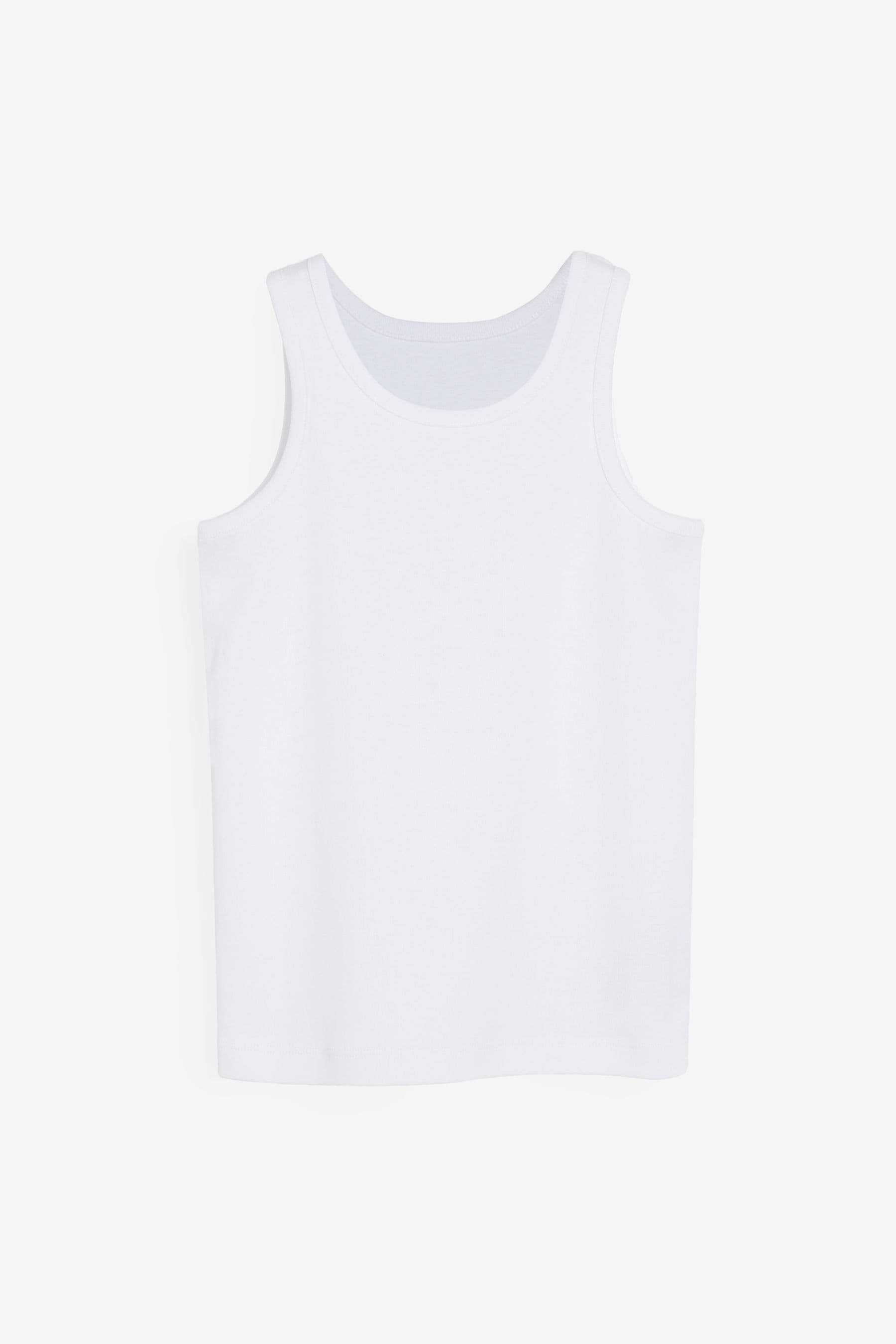 White Vests 5 Pack (1.5-16yrs)