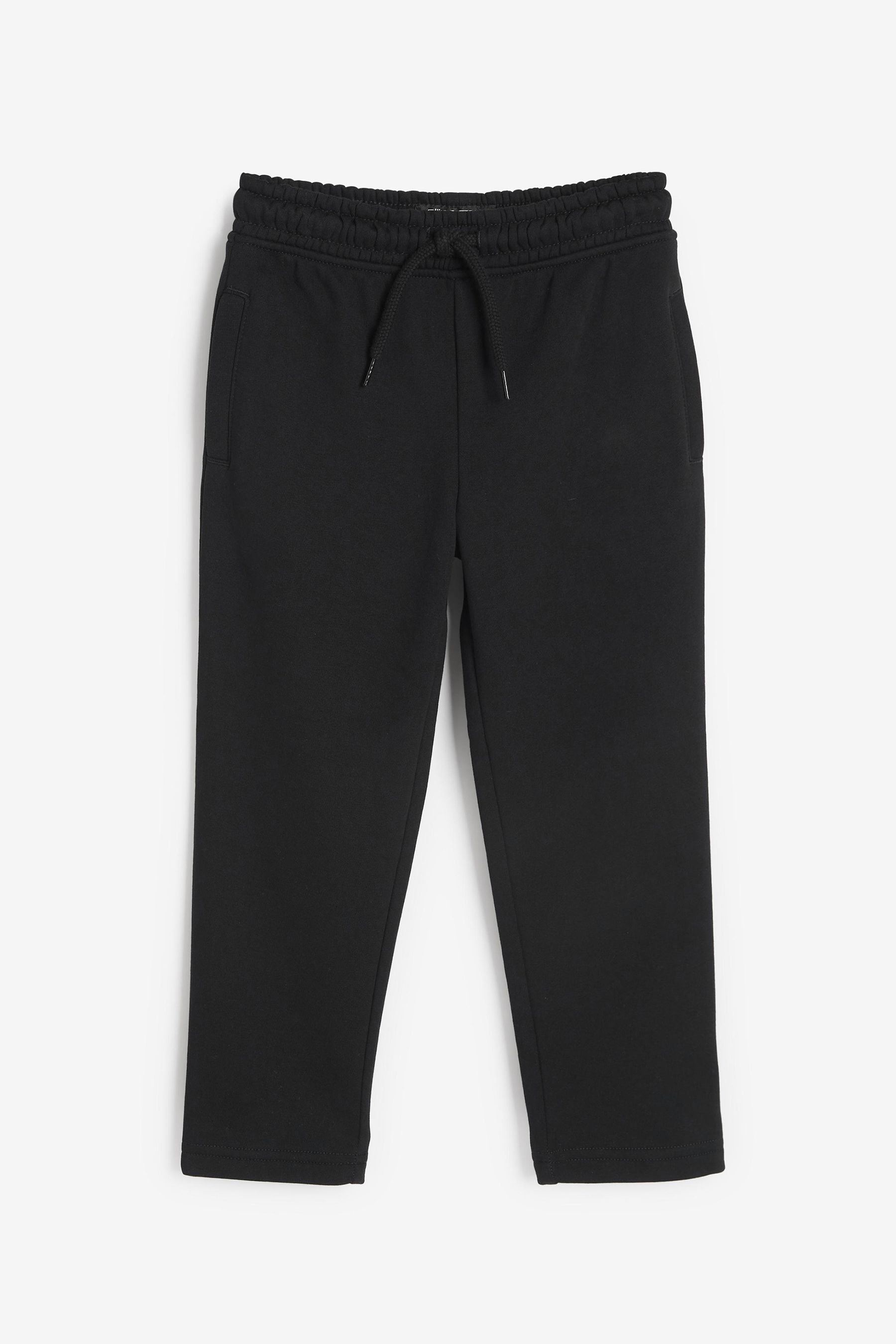 Black Straight Leg Joggers (3-16yrs)