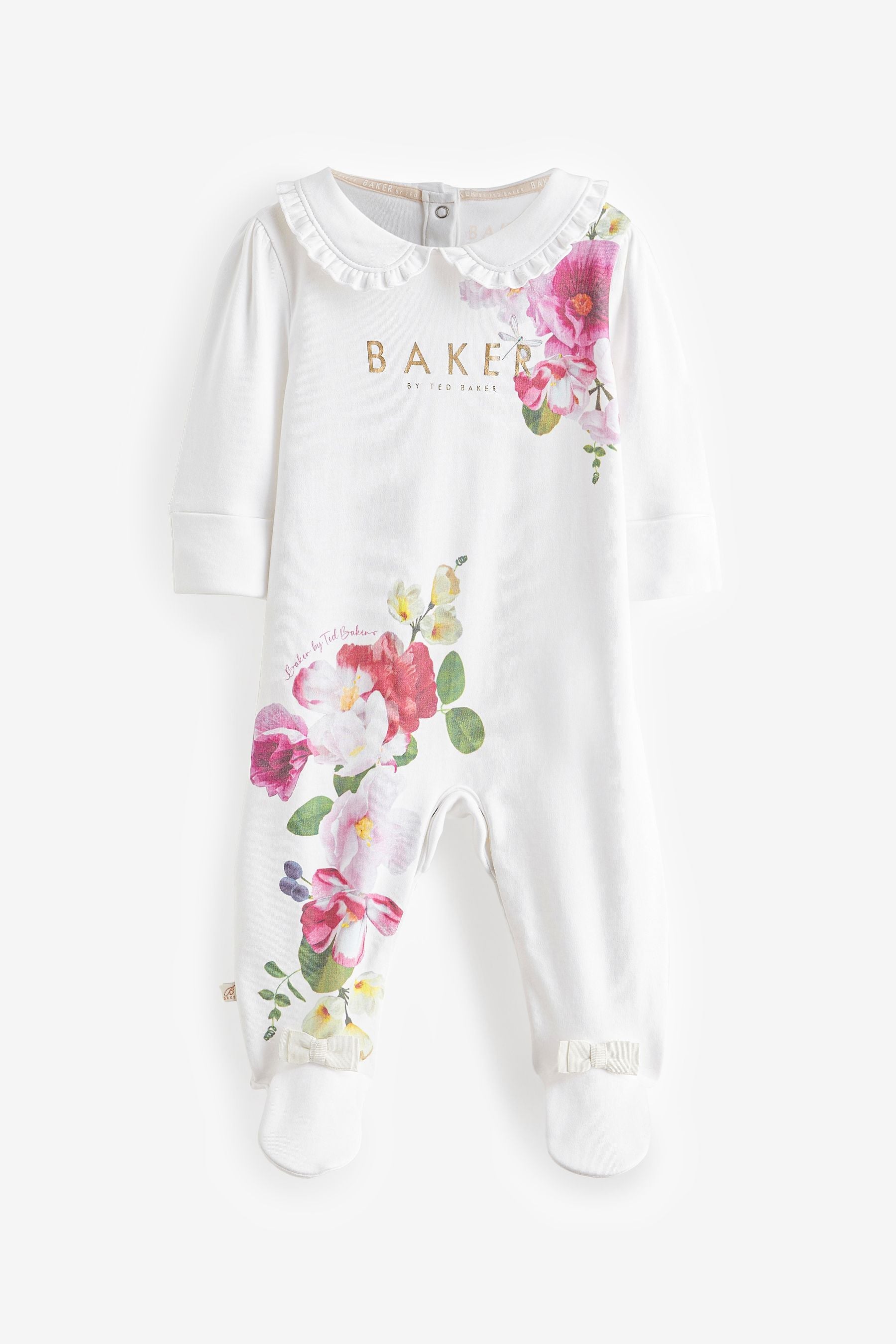 White Baker by Ted Baker Collared Sleepsuit