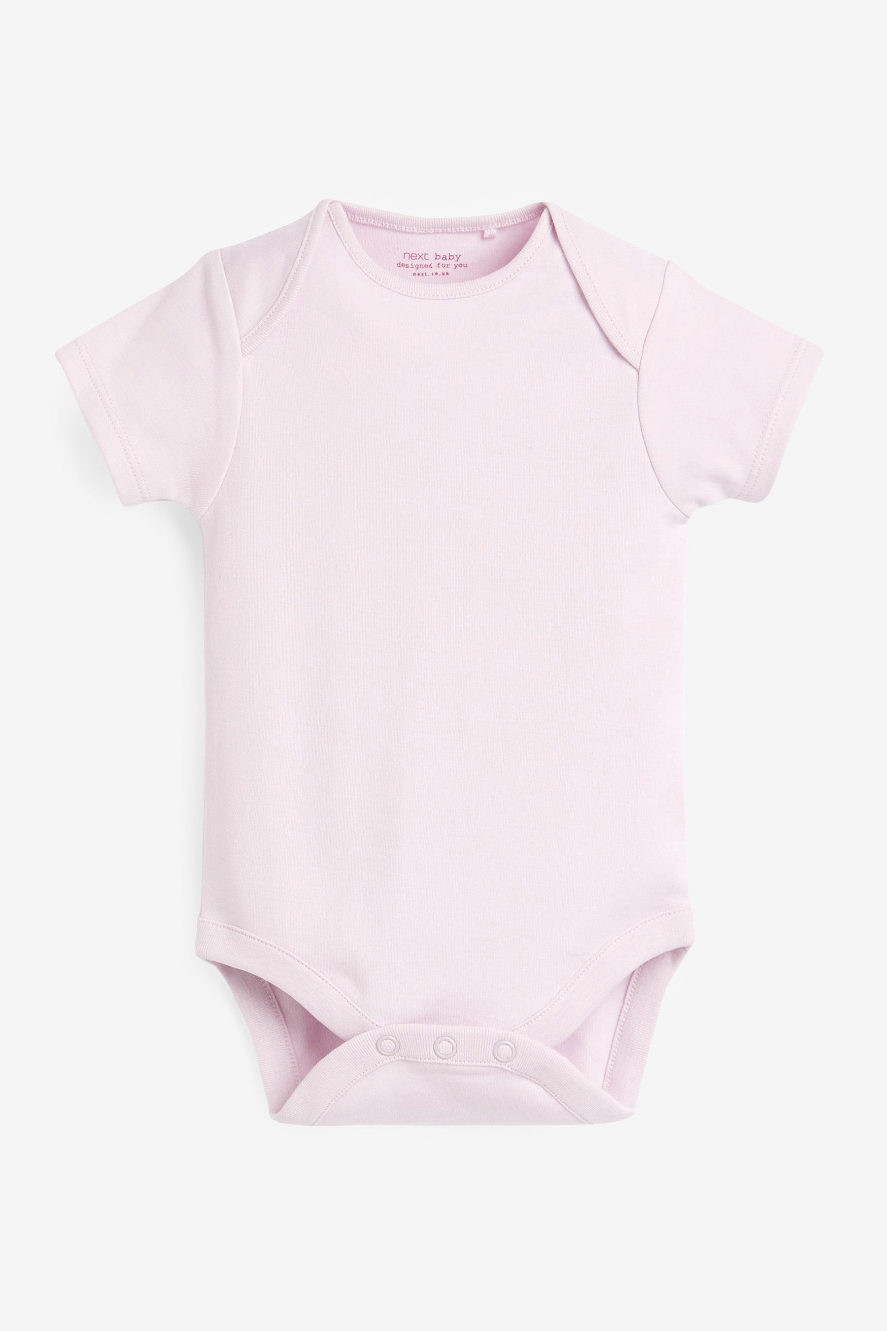 Modern Pink Baby 10 Pack Short Sleeve Bodysuits (0mths-3yrs)