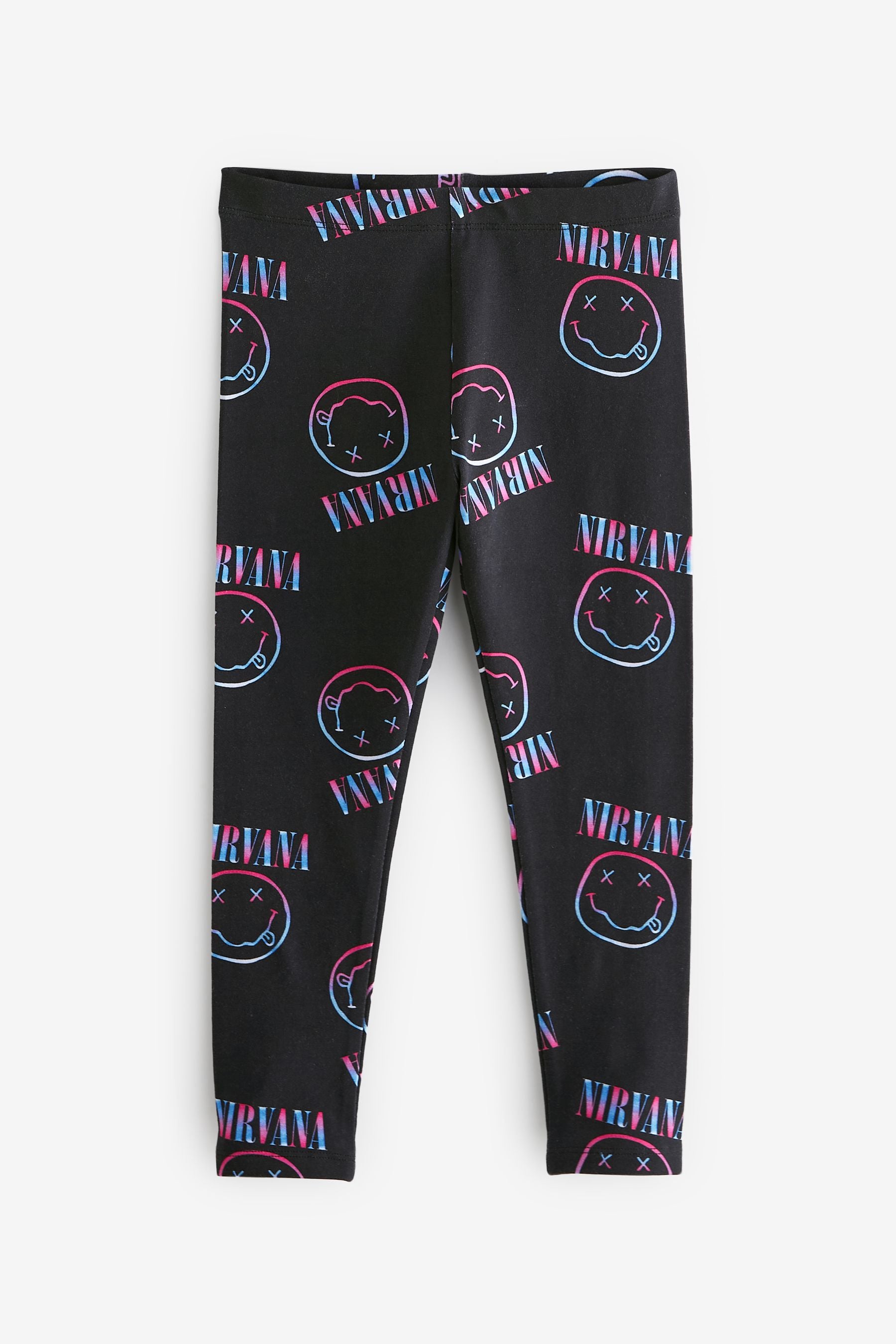 Nirvana Charcoal Grey Printed Leggings (3-16yrs)