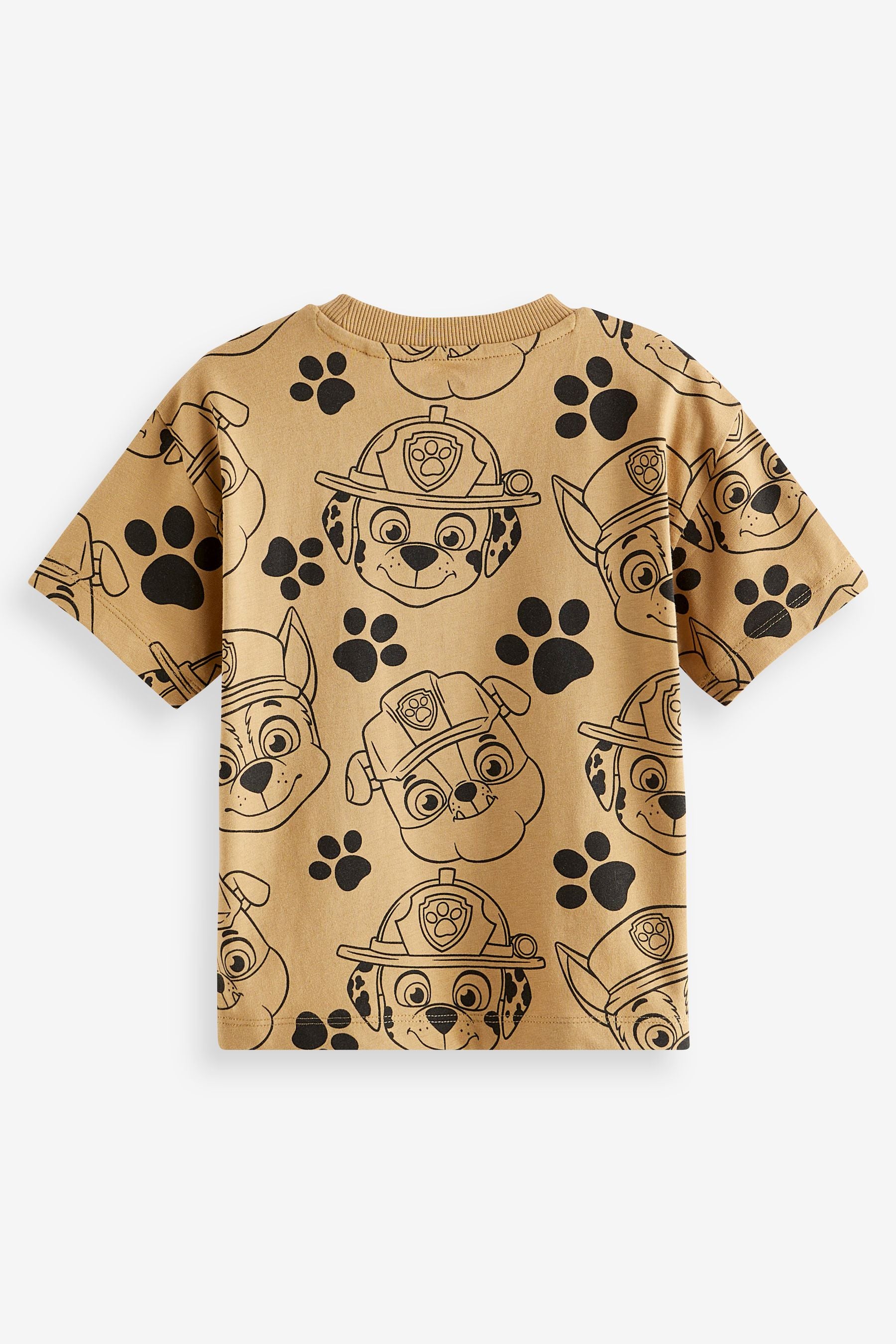 Tan Brown PAW Patrol All-Over-Printed License T-Shirt (3mths-8yrs)