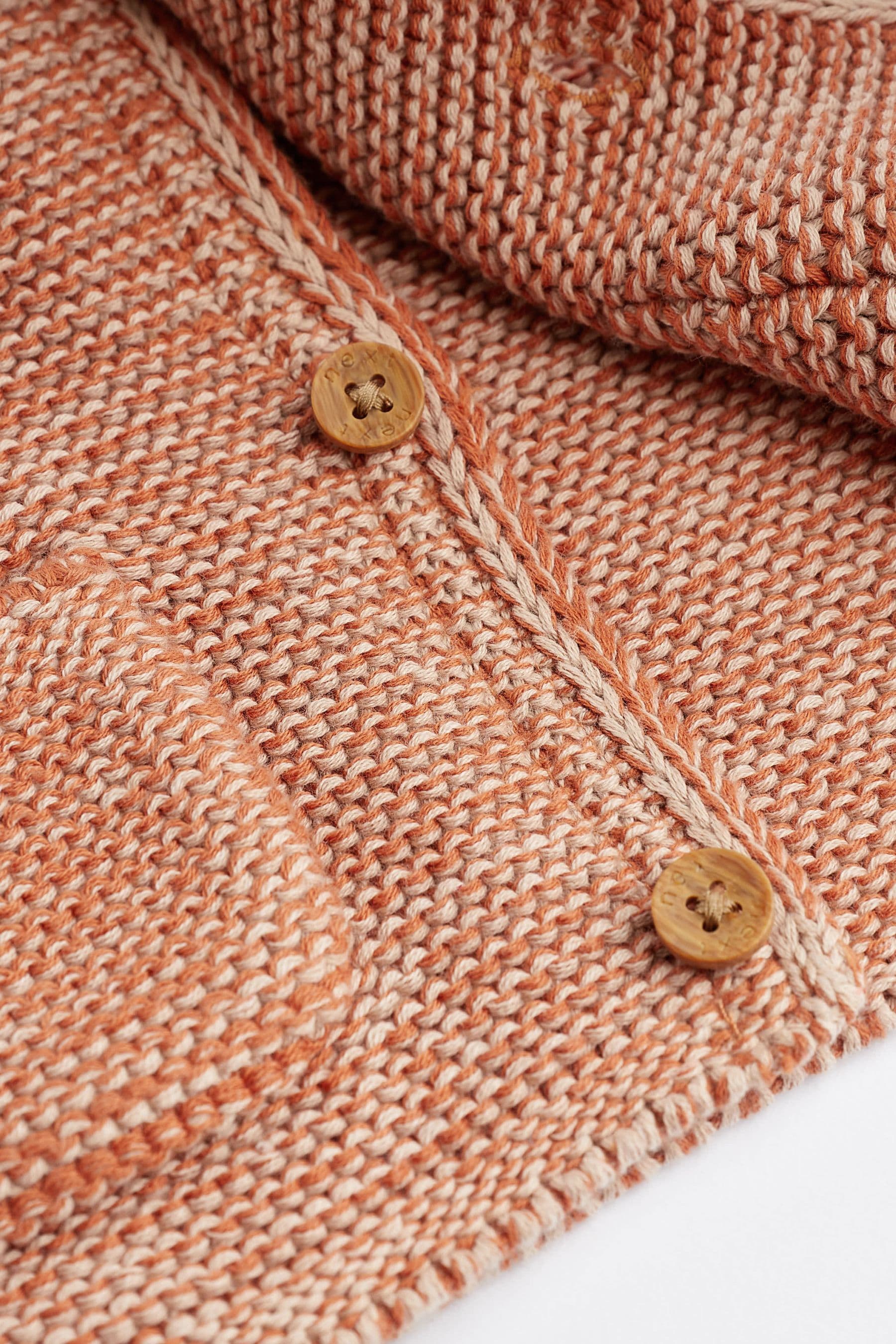 Rust Brown Baby Knitted Cardigan (0mths-3yrs)