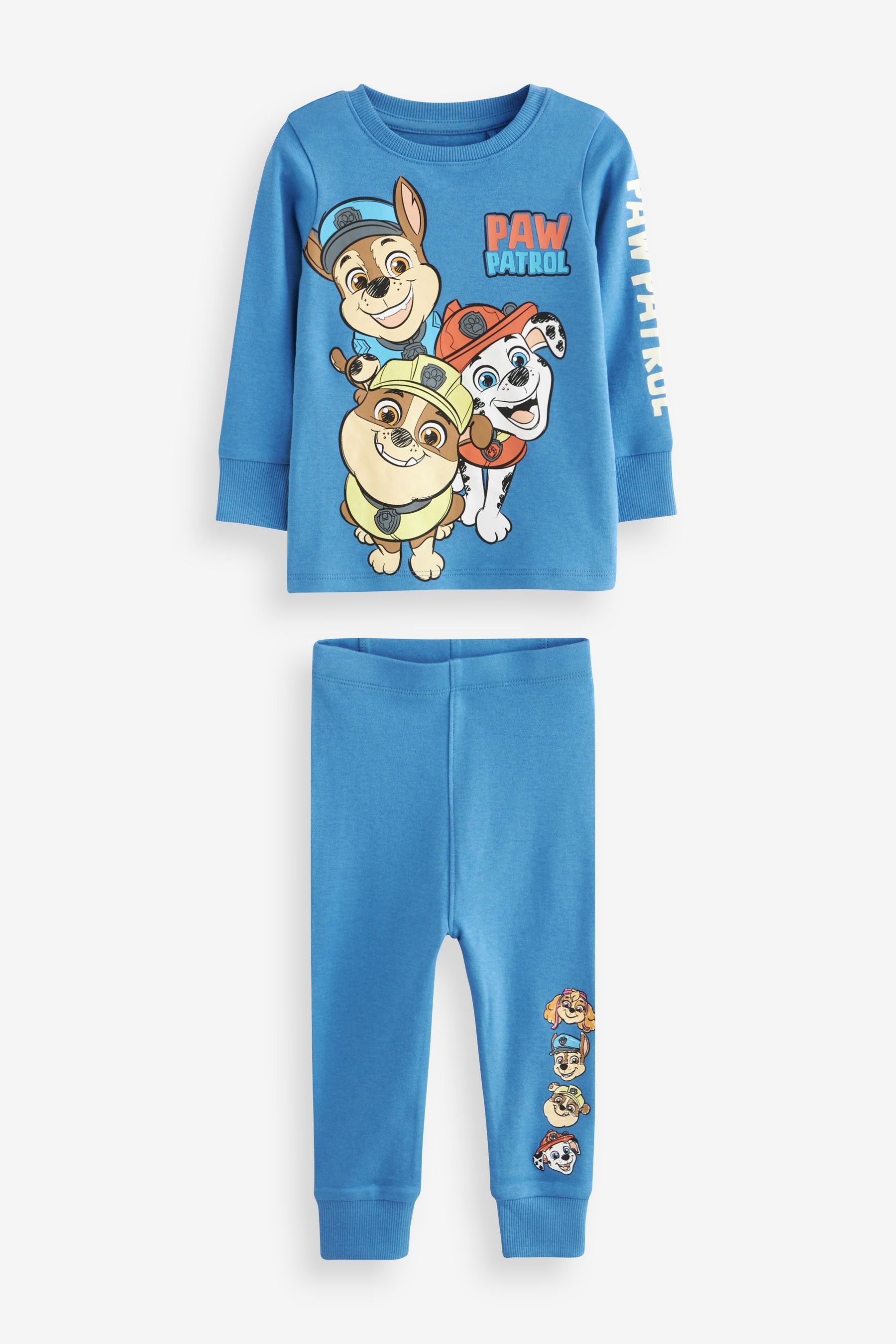 PAW Patrol Blue/Ecru Cream Snuggle Pyjamas 2 Pack (9mths-9yrs)