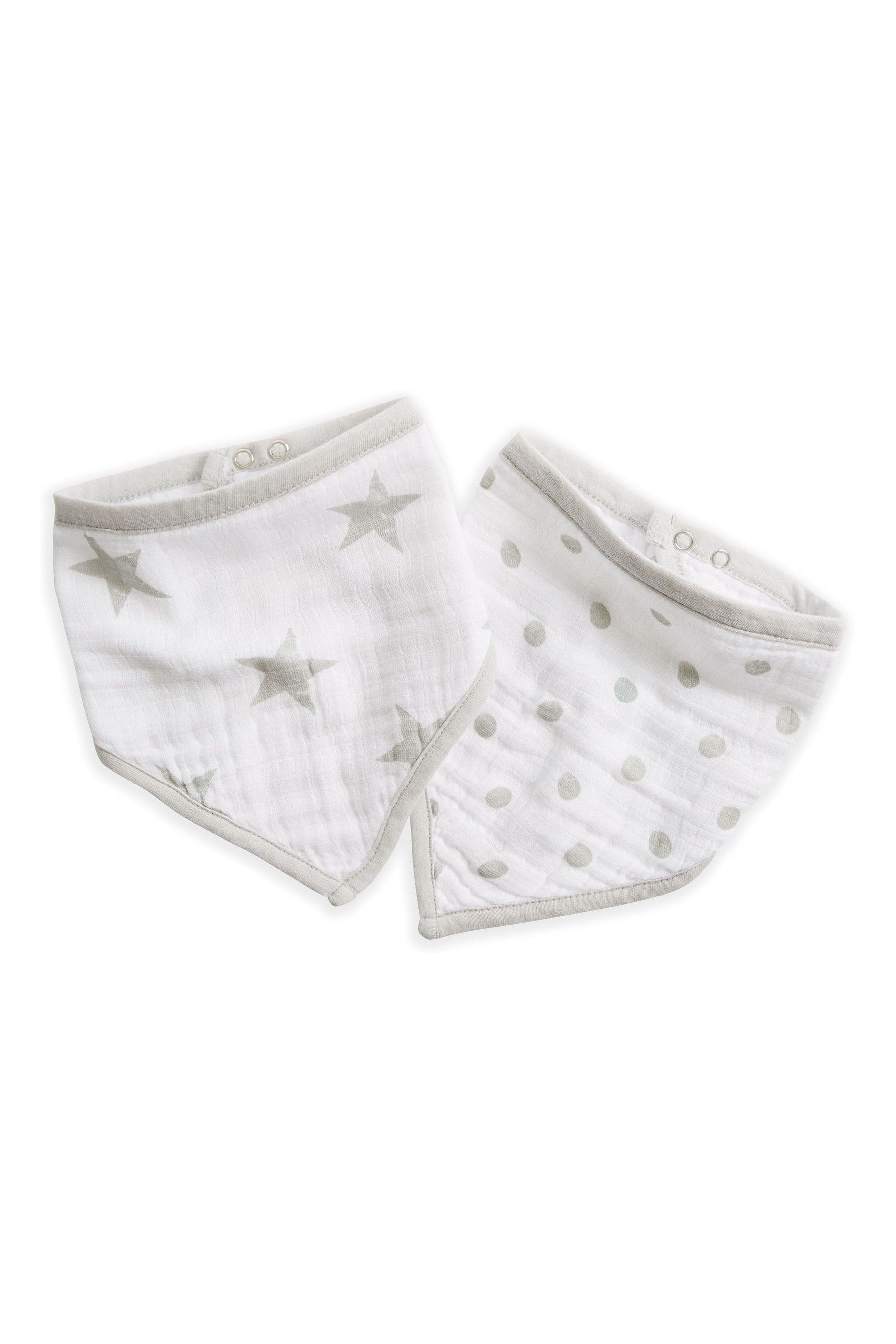 aden + anais Essentials Grey Bandana Bibs Two Pack