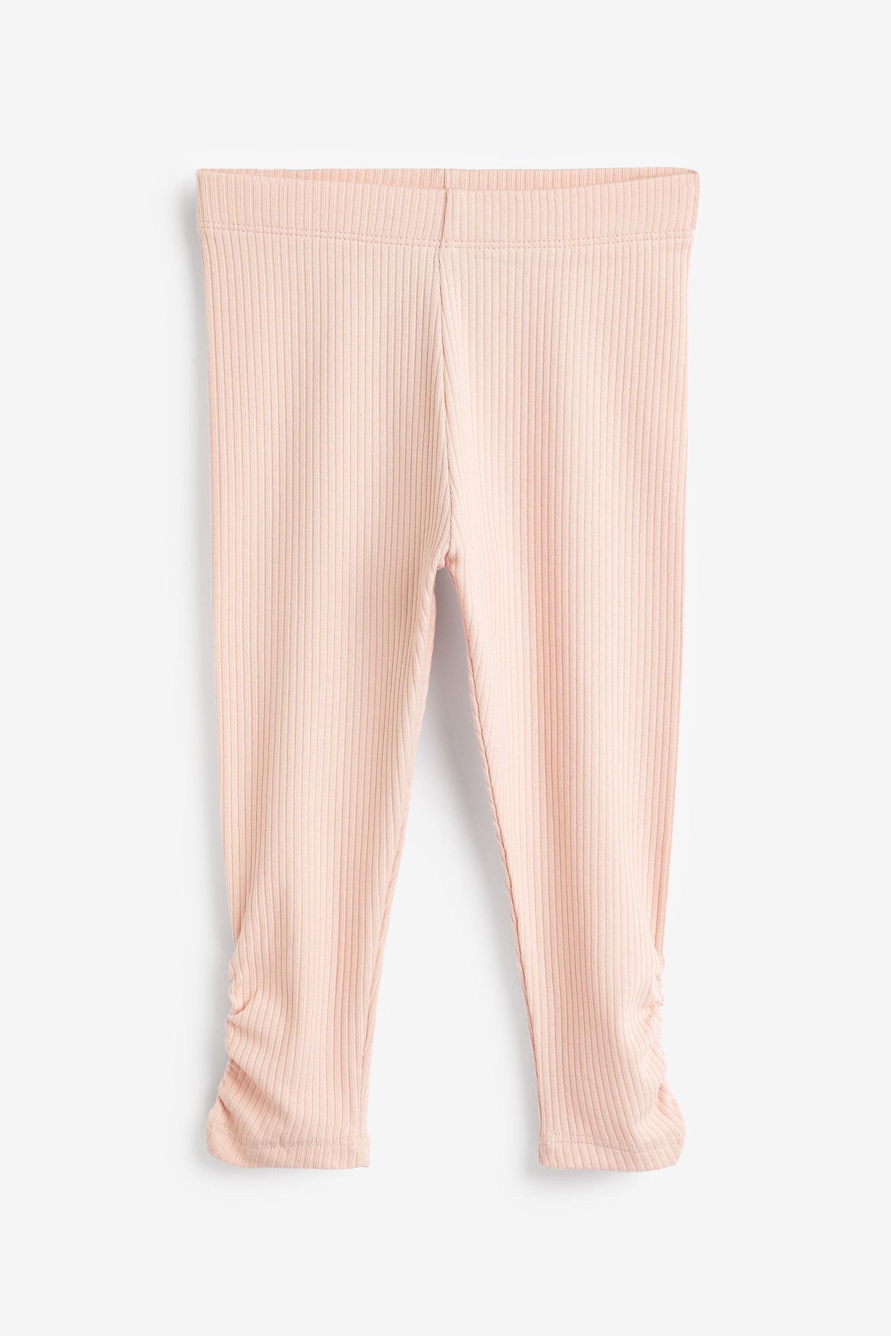 Pink Ruched Side Leggings (3mths-7yrs)