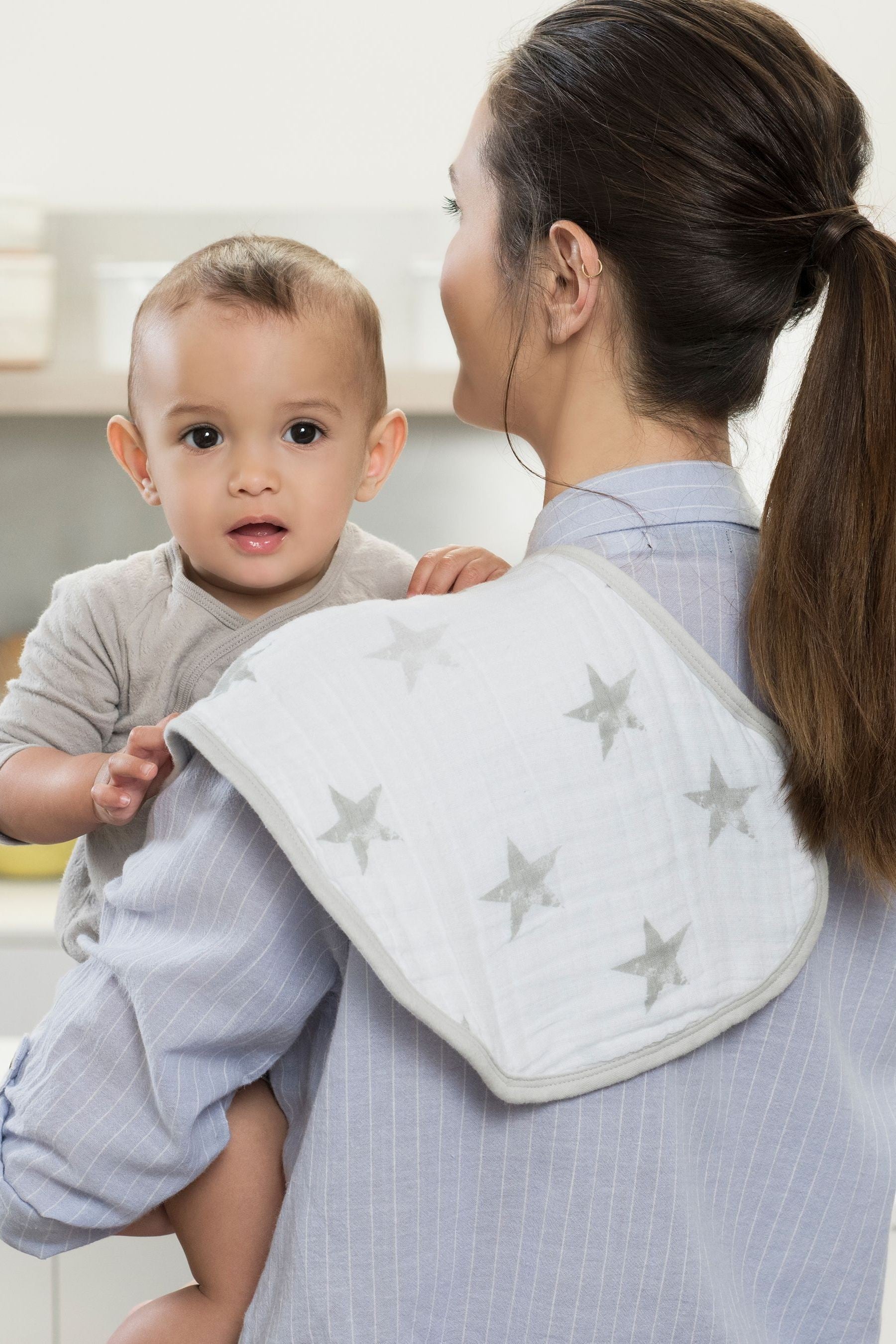 aden + anais Essentials Grey Burpy Bib