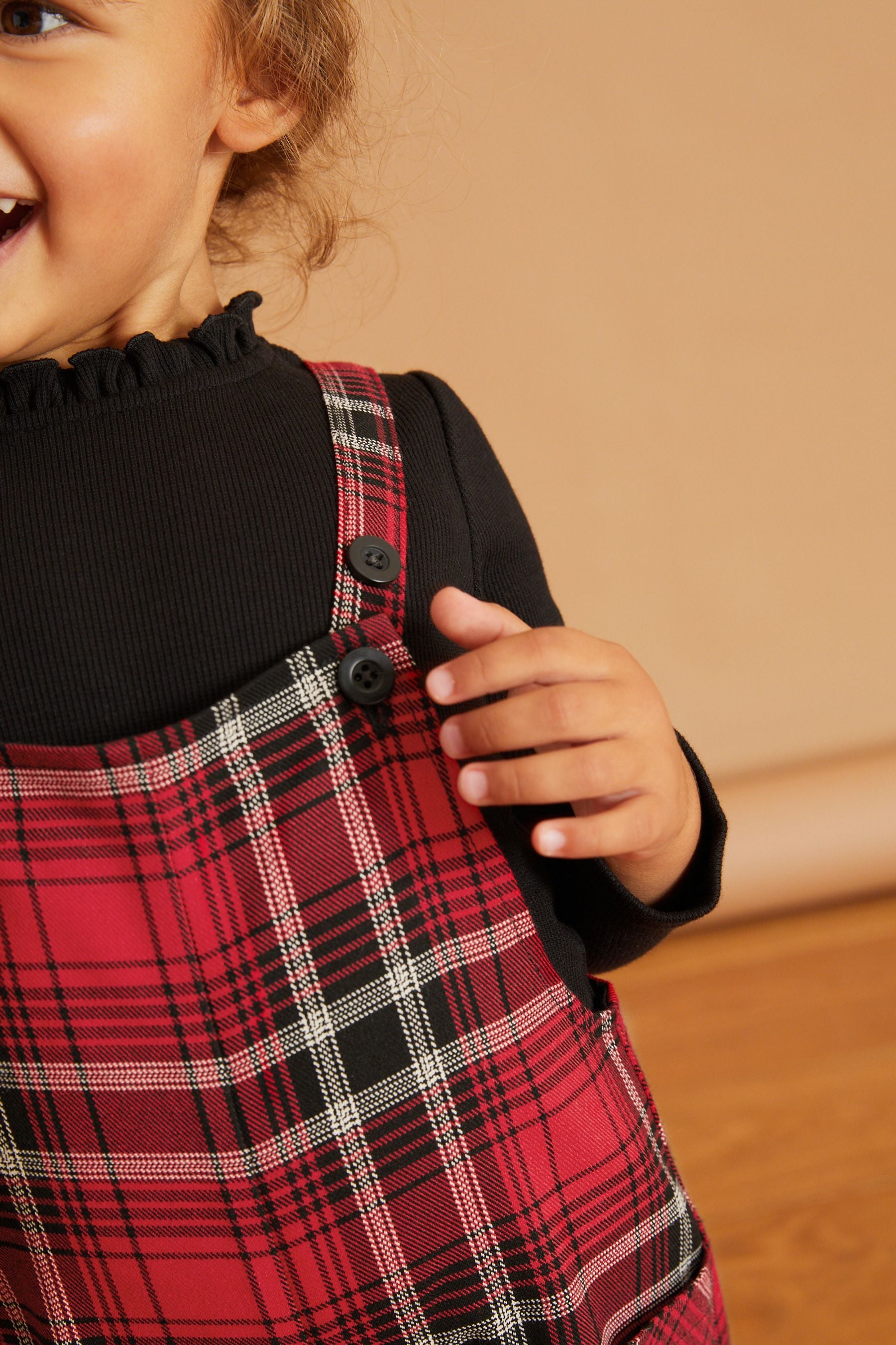 Red/Black Red Check Dungaree Set (3mths-7yrs)