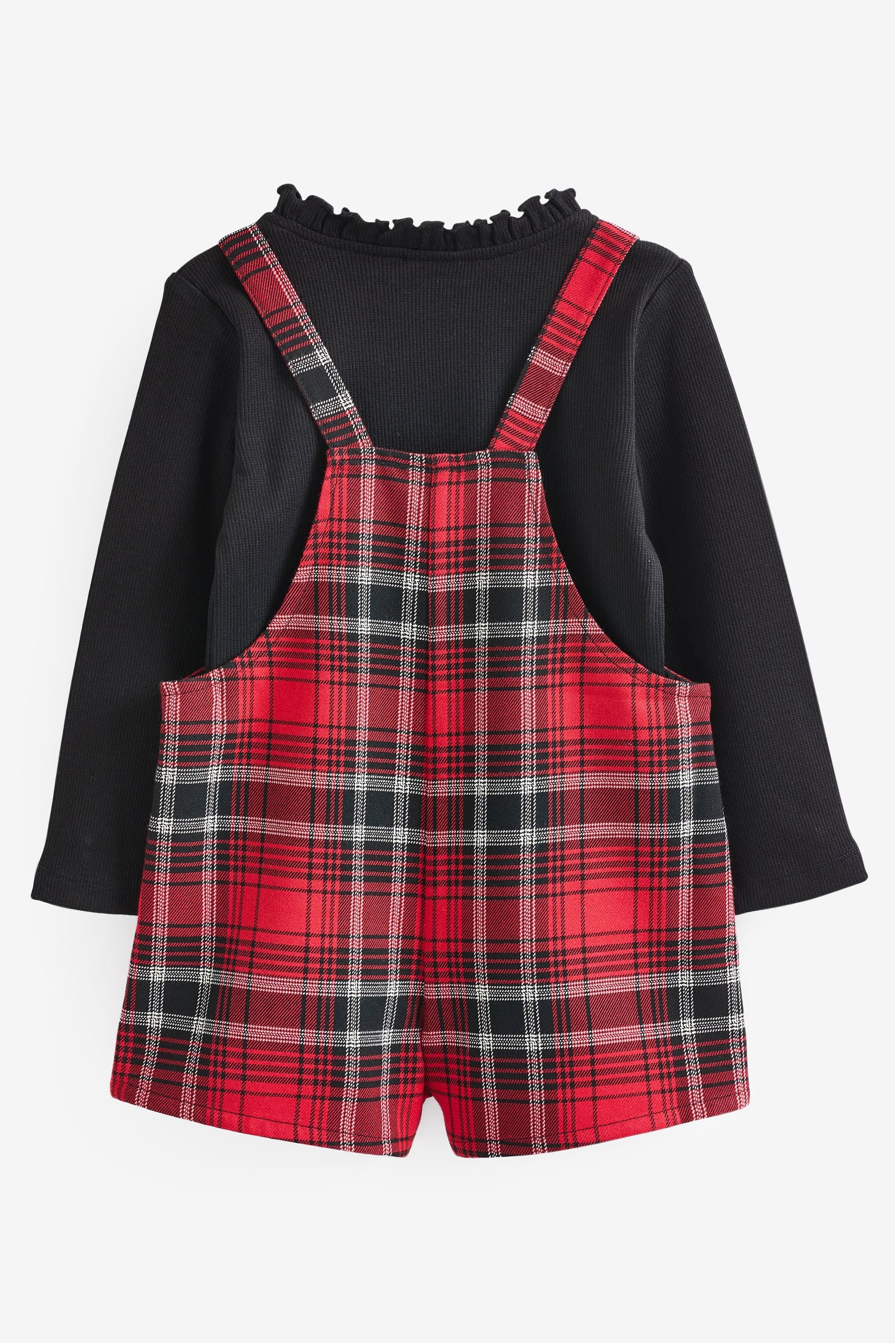 Red/Black Red Check Dungaree Set (3mths-7yrs)