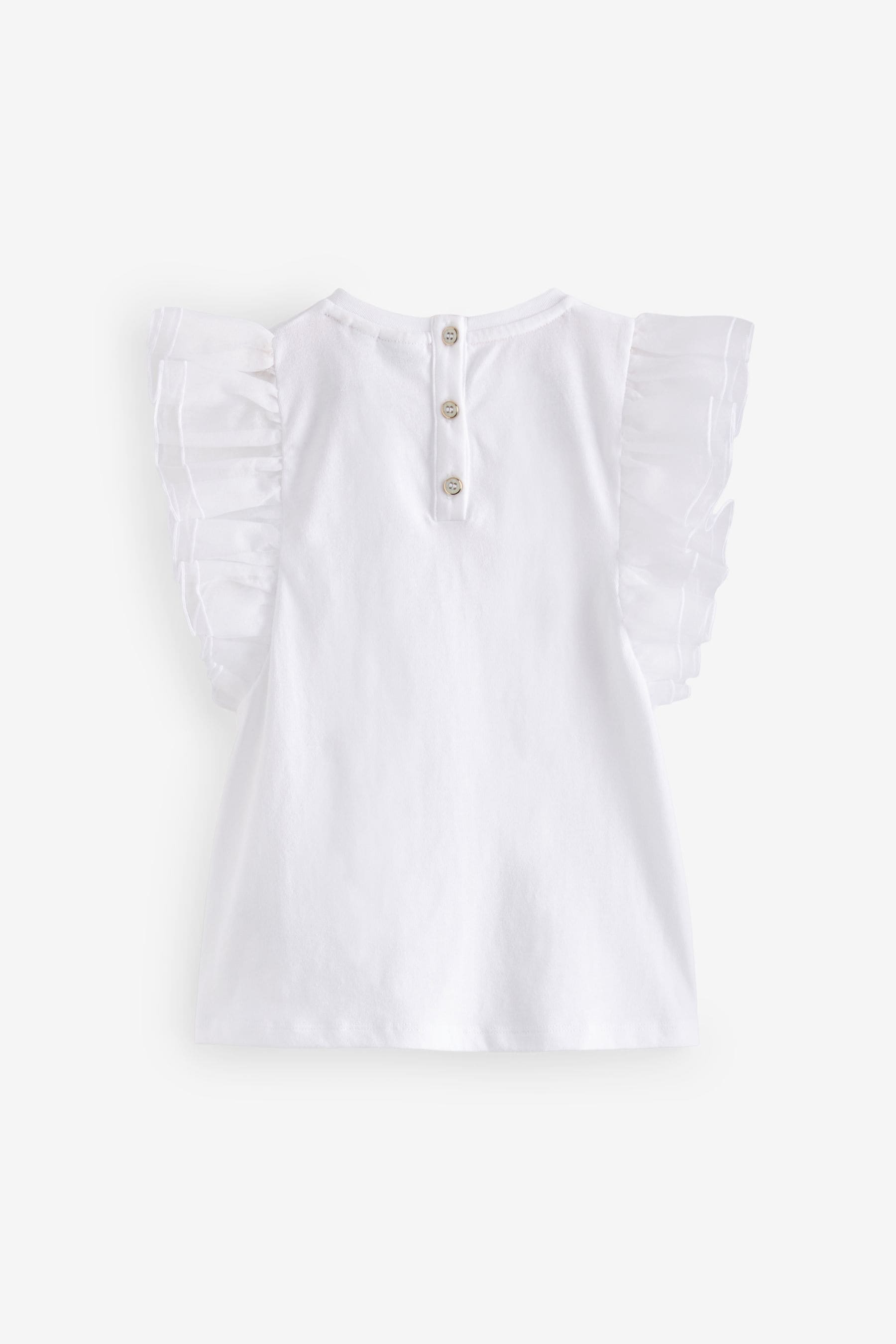 White Baker by Ted Baker Organza T-Shirt