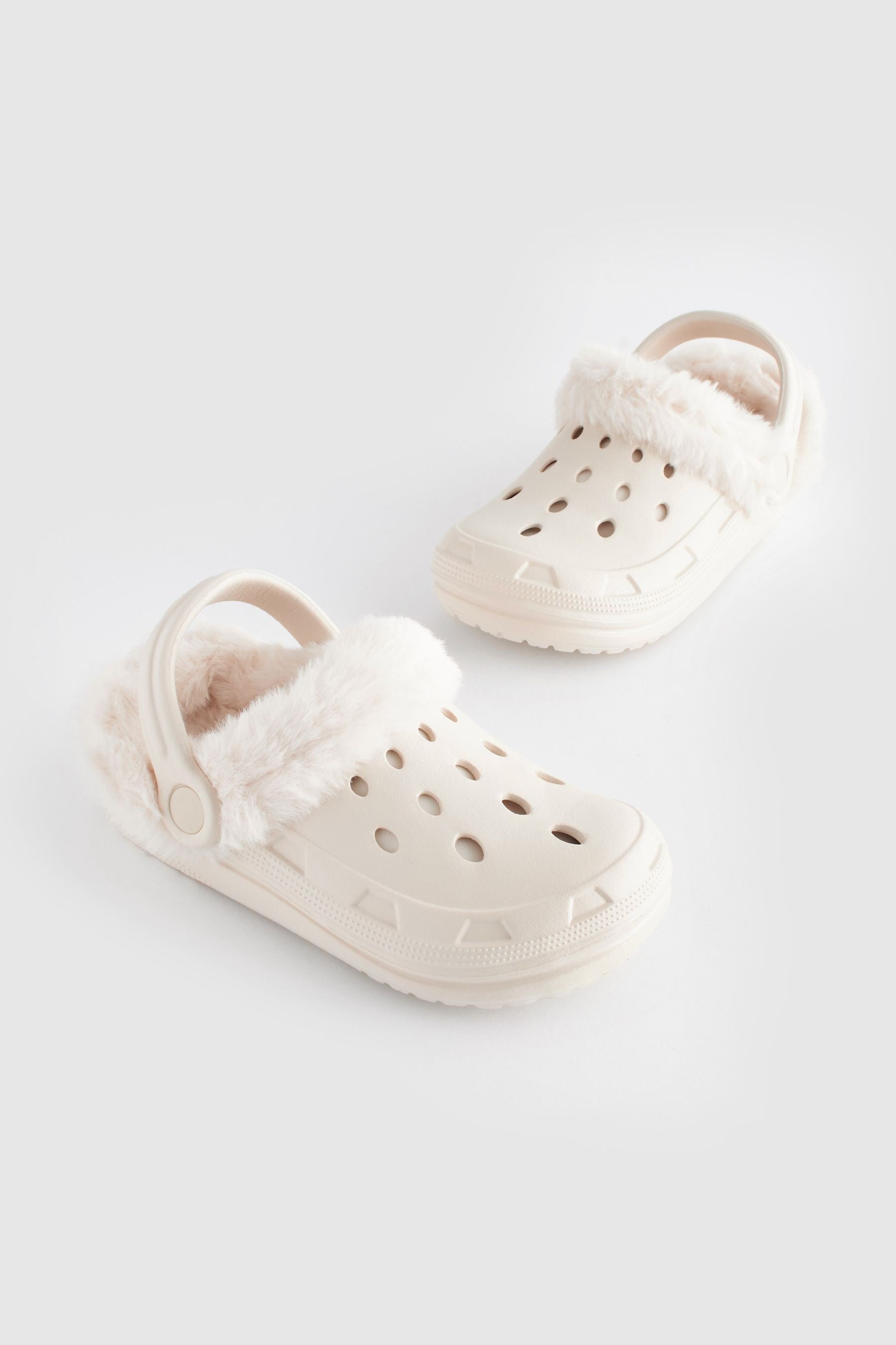 Cream Clog Slippers