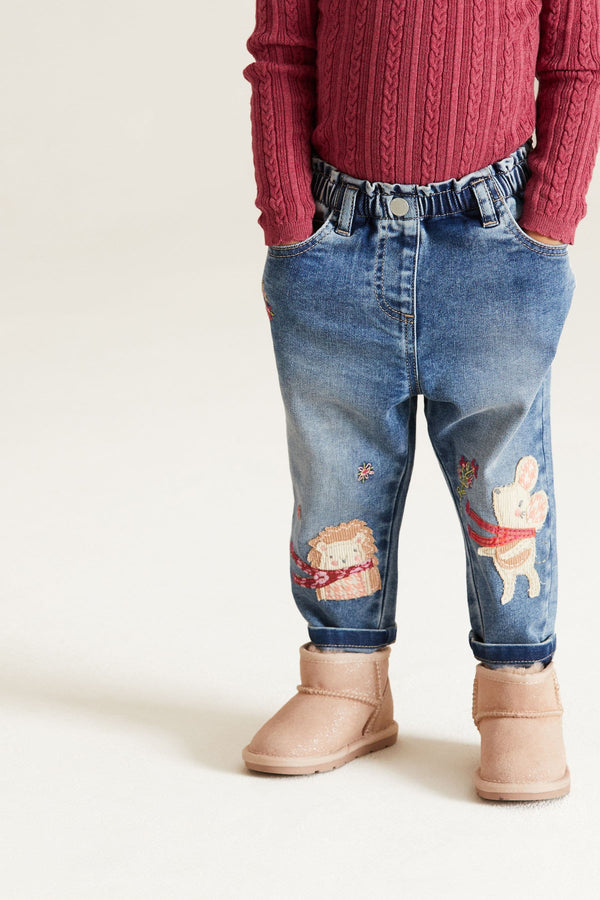 Blue Denim Character Mom Jeans (3mths-7yrs)