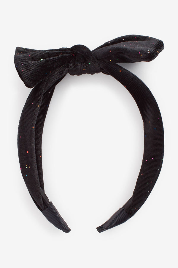 Black Statement Bow Headband