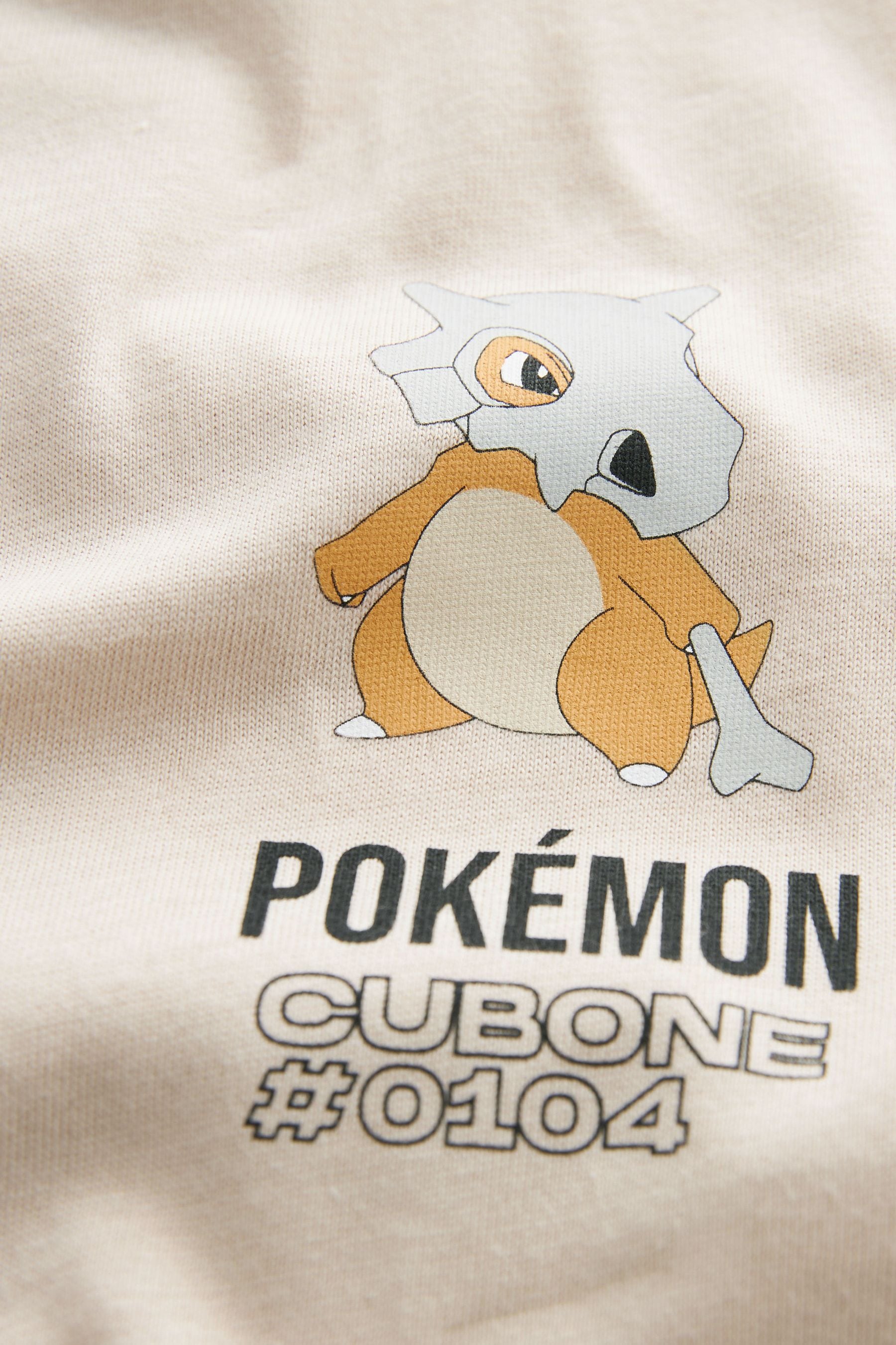 Stone Licensed Pokemon Back Print Short Sleeve T-Shirt (4-16yrs)