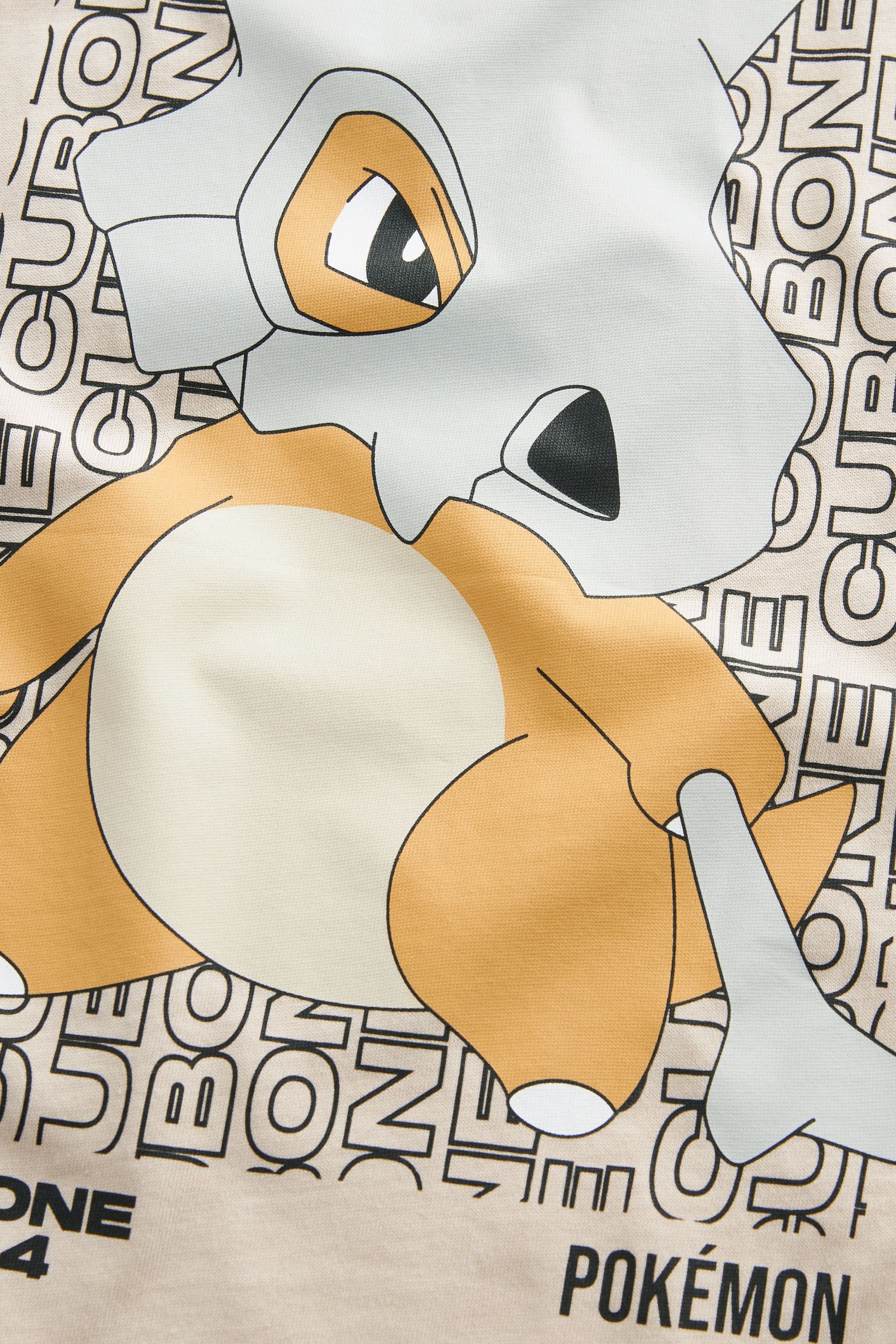 Stone Licensed Pokemon Back Print Short Sleeve T-Shirt (4-16yrs)