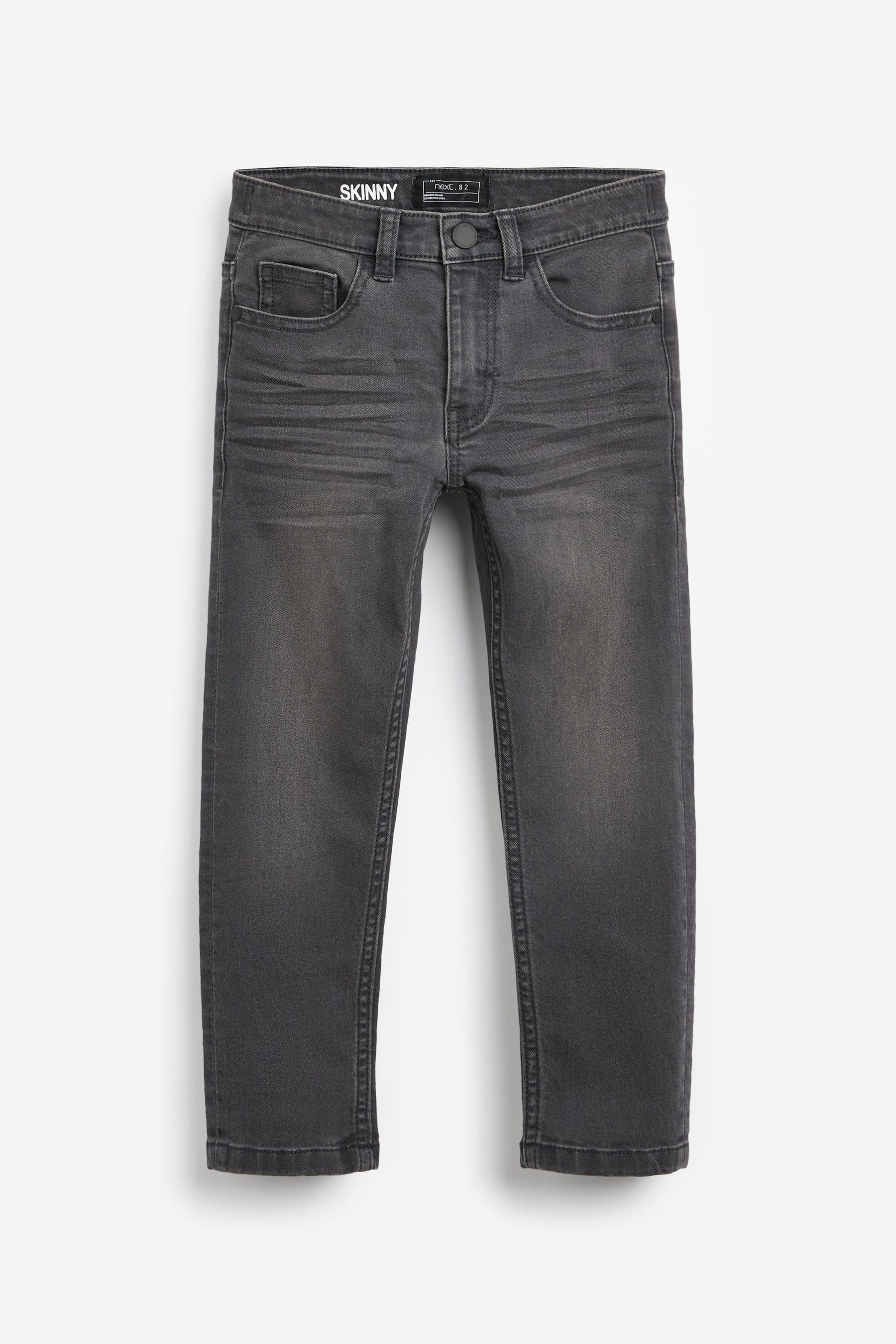 Grey Denim Cotton Rich Stretch Jeans (3-16yrs)