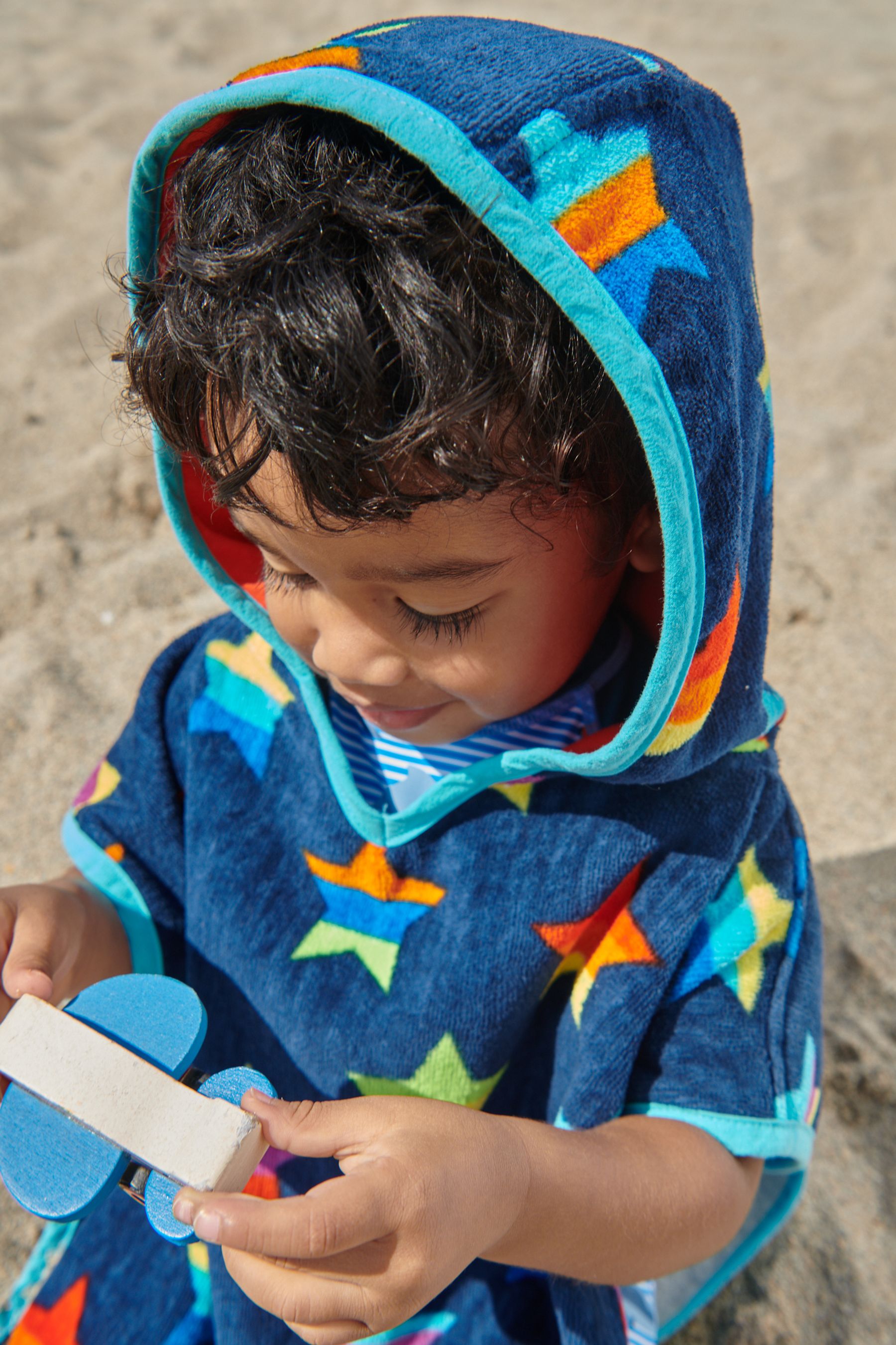 Rainbow Star Towel Poncho (9mths-6yrs)