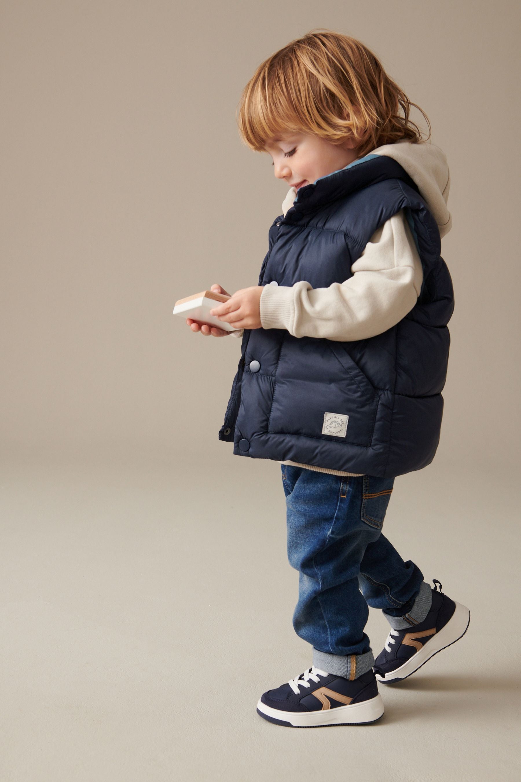 Navy Blue Padded Gilet (3mths-10yrs)