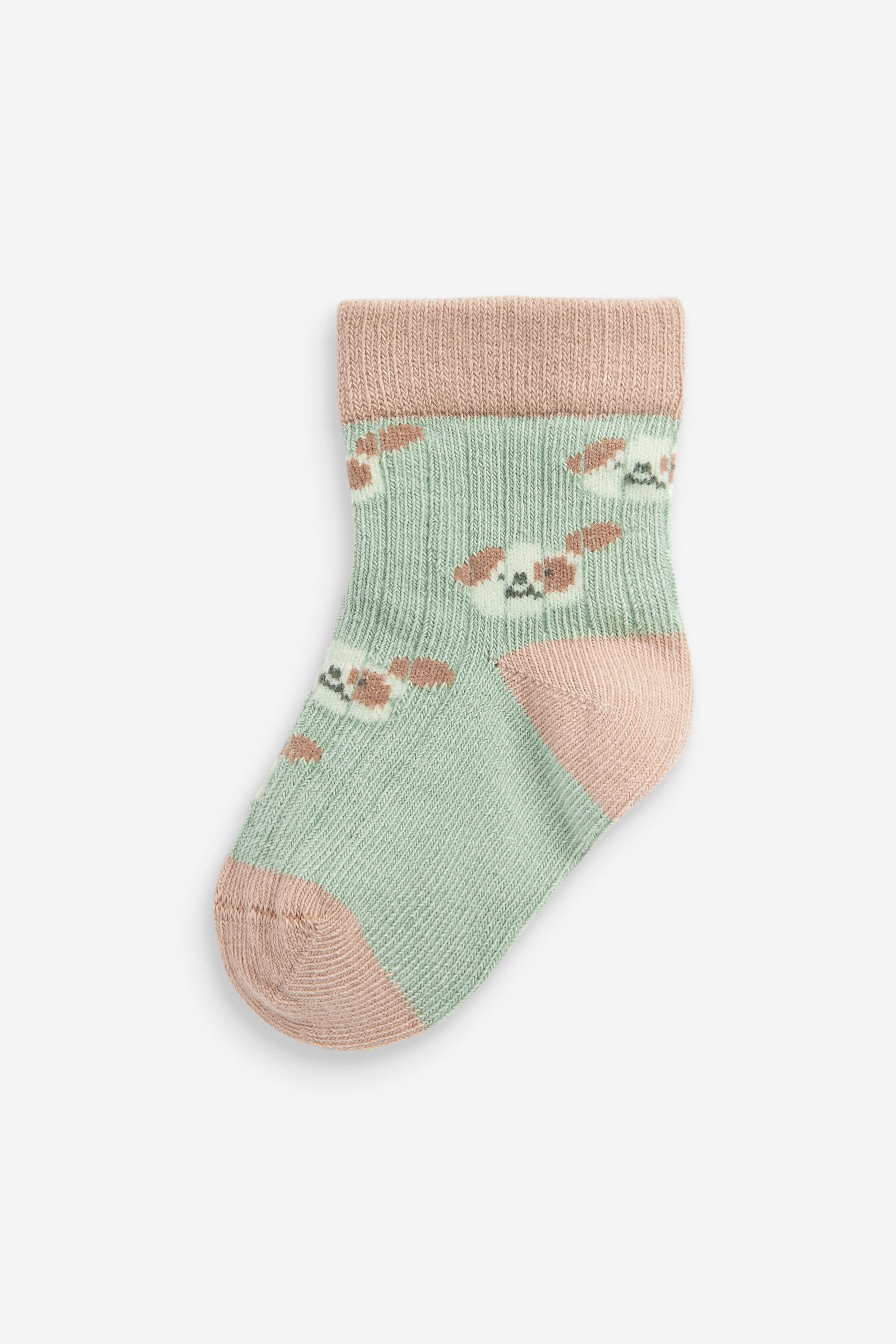 Muted Character Baby Socks 5 Pack (0mths-2yrs)