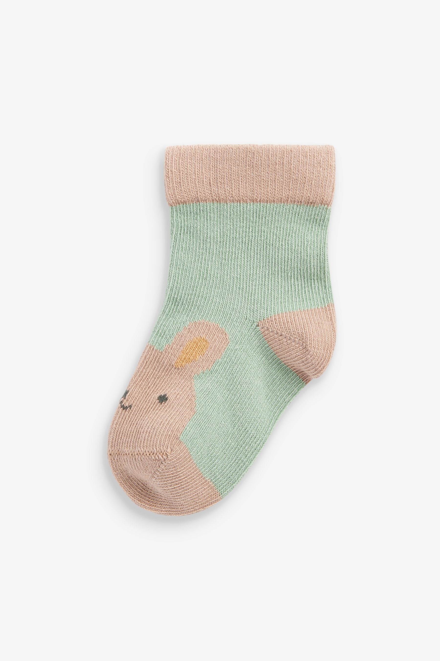 Muted Character Baby Socks 5 Pack (0mths-2yrs)