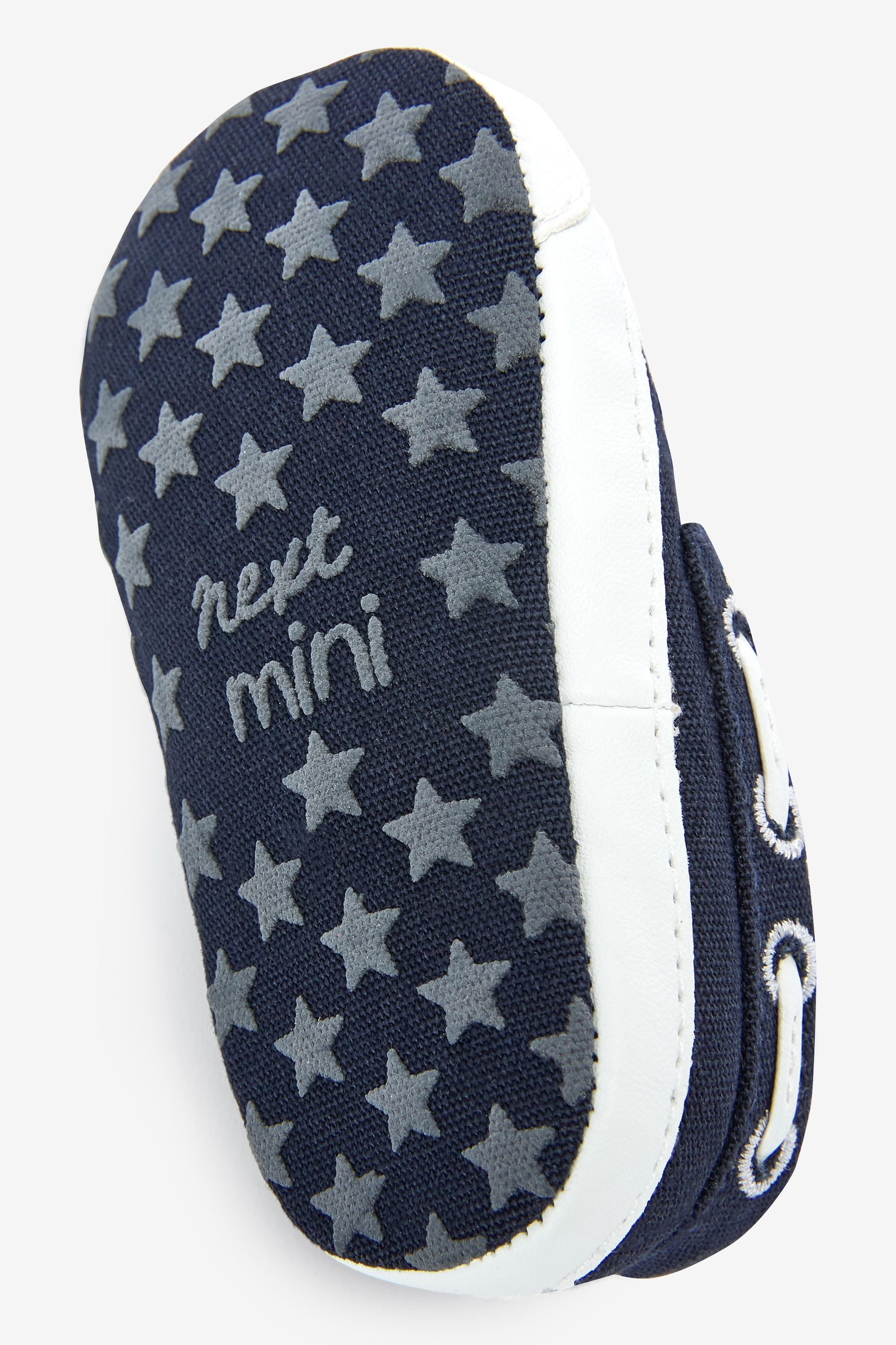 Navy Baby Pram Slip-On Boat Shoes (0-24mths)