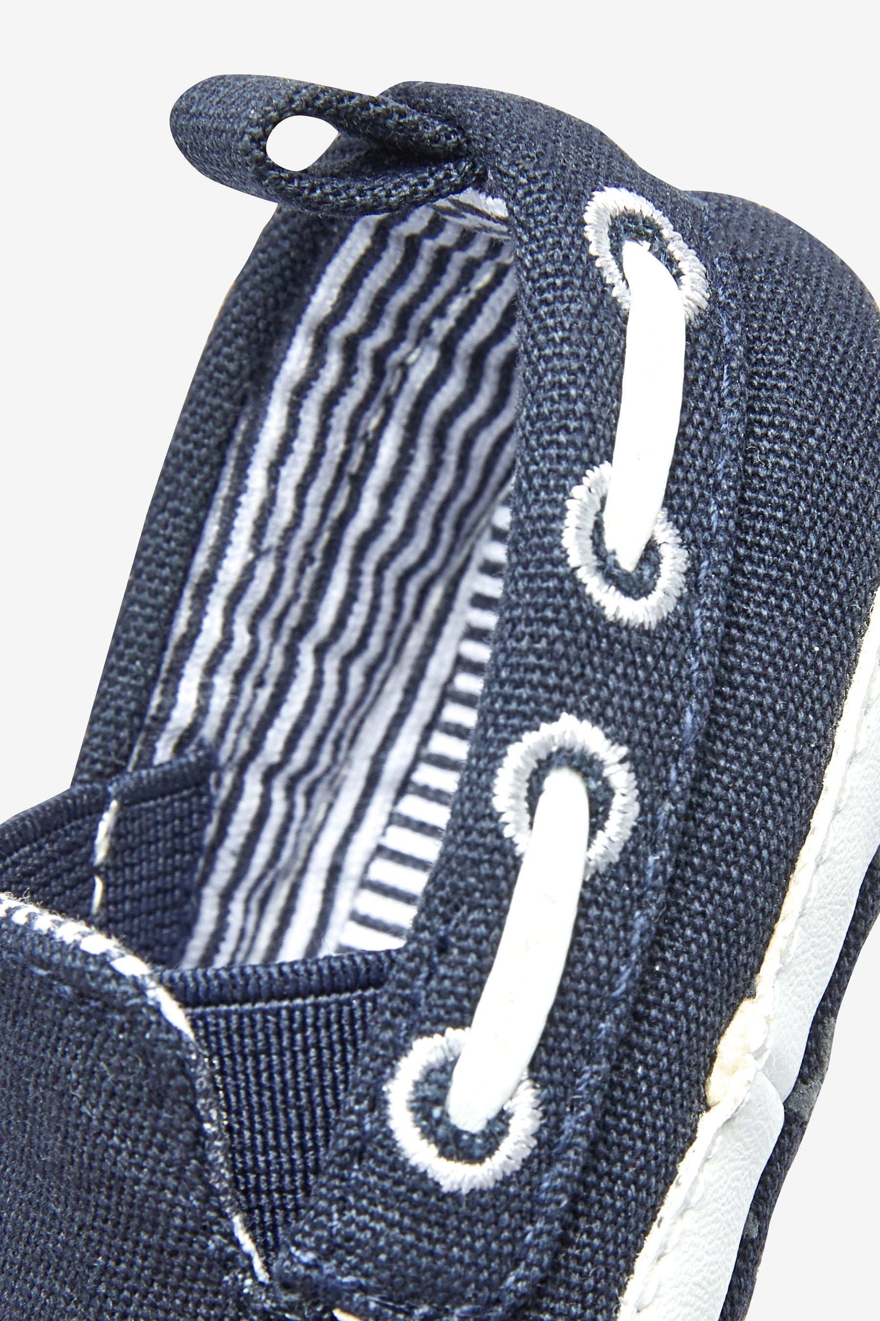 Navy Baby Pram Slip-On Boat Shoes (0-24mths)