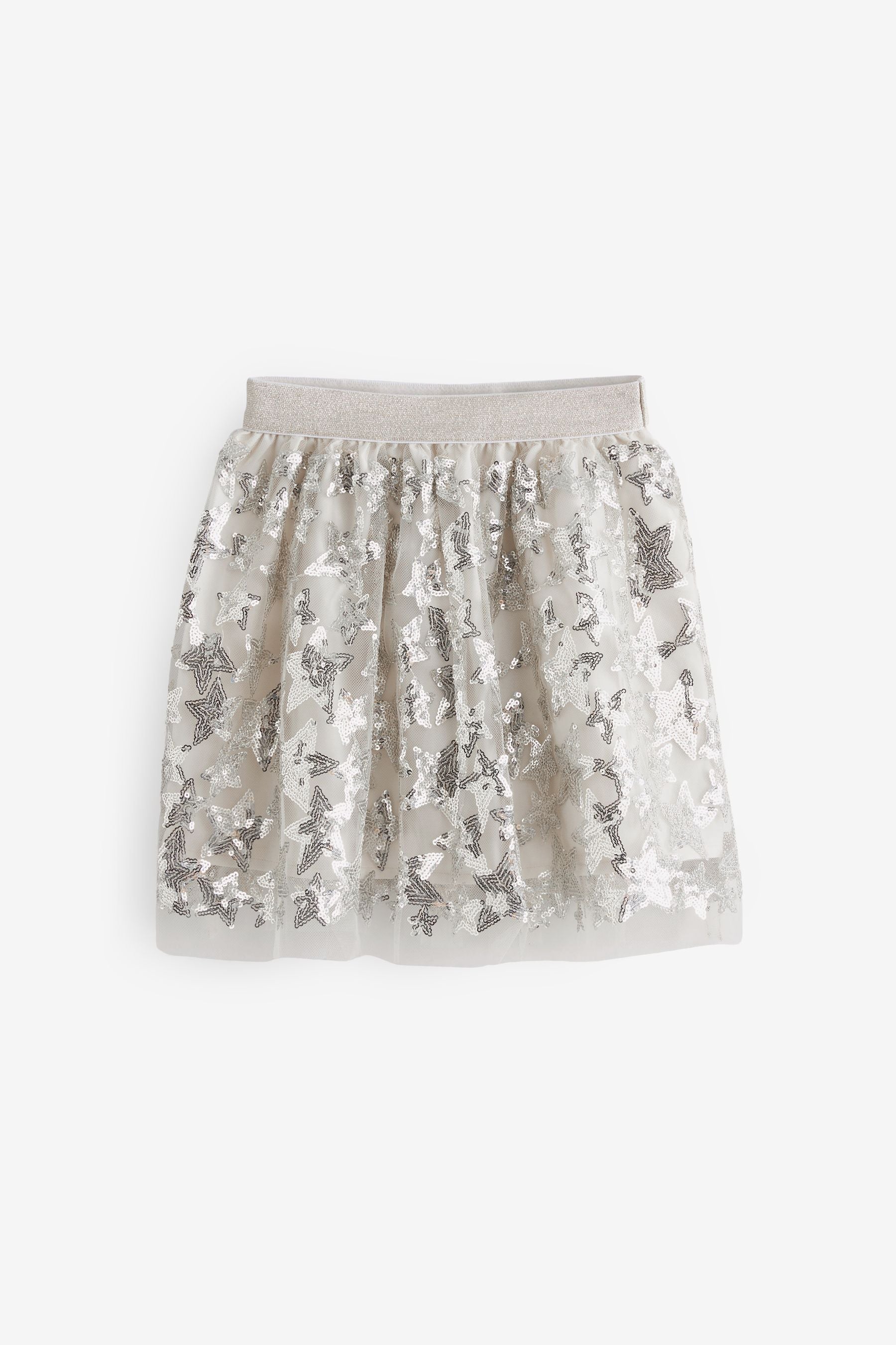 Silver Sequin Skirt (3-16yrs)