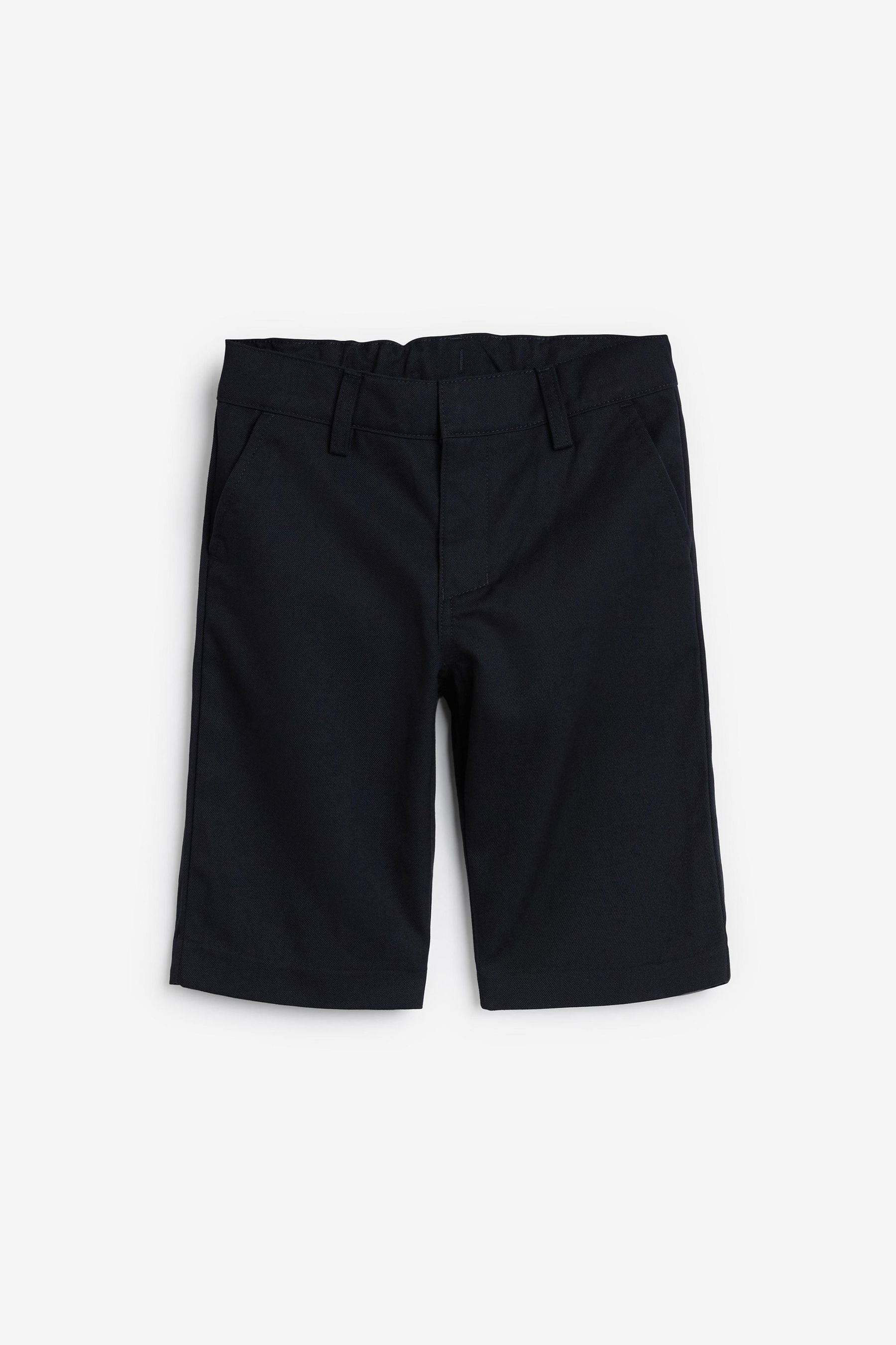 Navy Flat Front Shorts (3-14yrs)