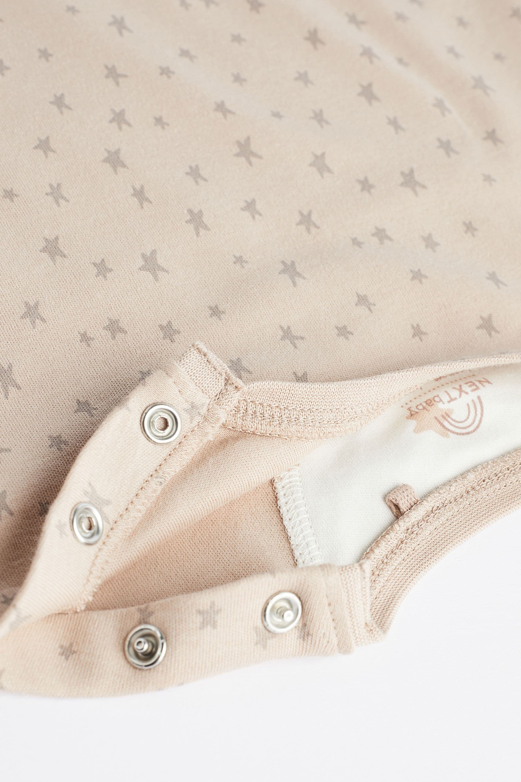 Neutral Star Baby Romper 4 Pack (0mths-3yrs)