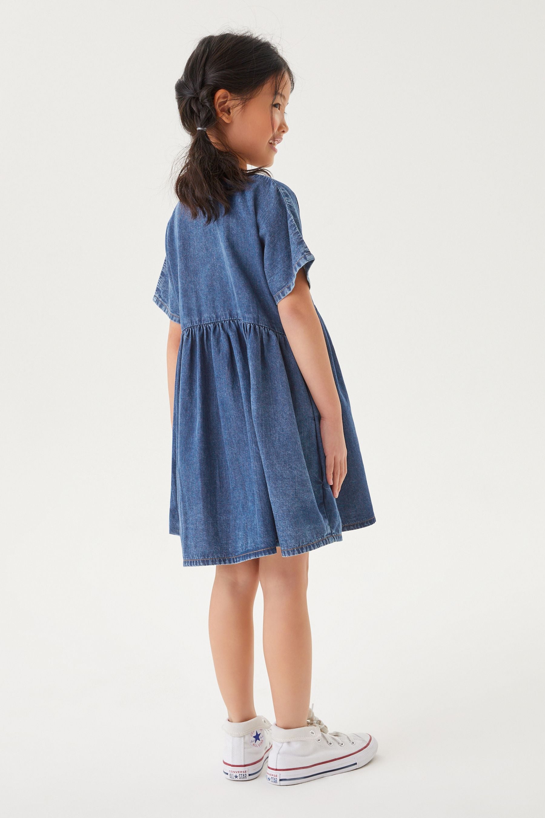 Mid Wash Denim Relaxed Dress (3-16yrs)