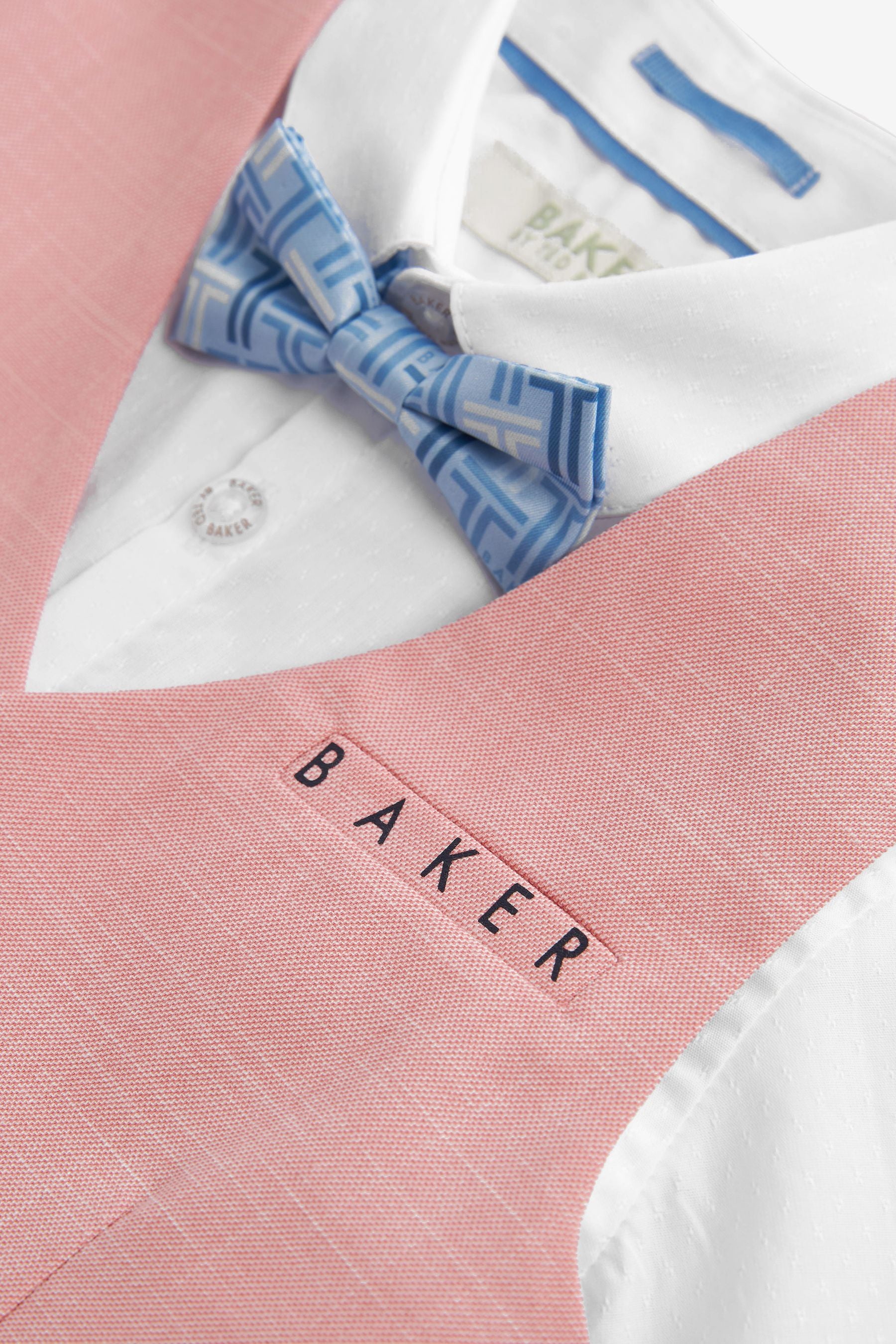 Pink Baker by Ted Baker Shirt Waistcoat and Short Set