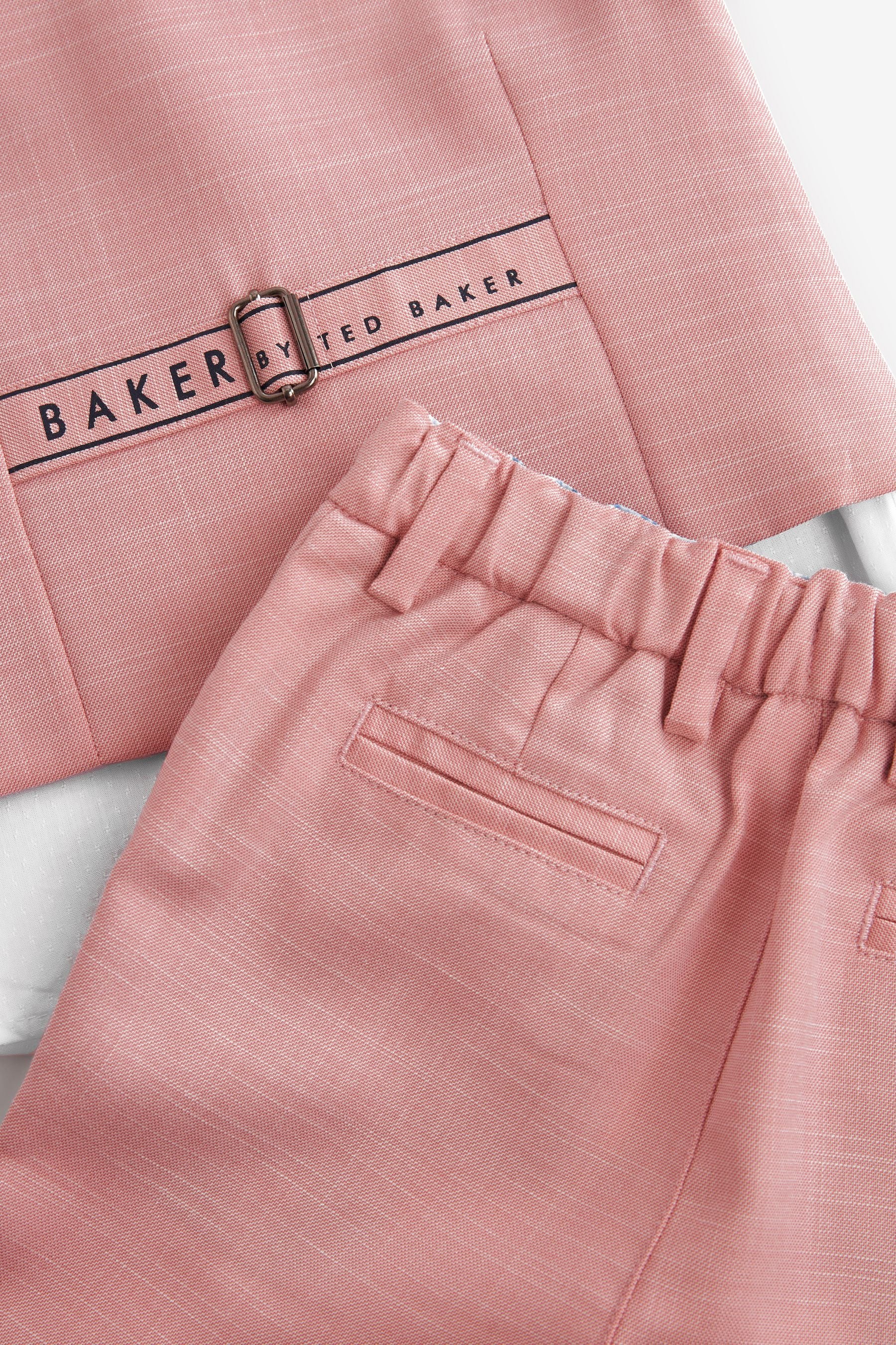 Pink Baker by Ted Baker Shirt Waistcoat and Short Set