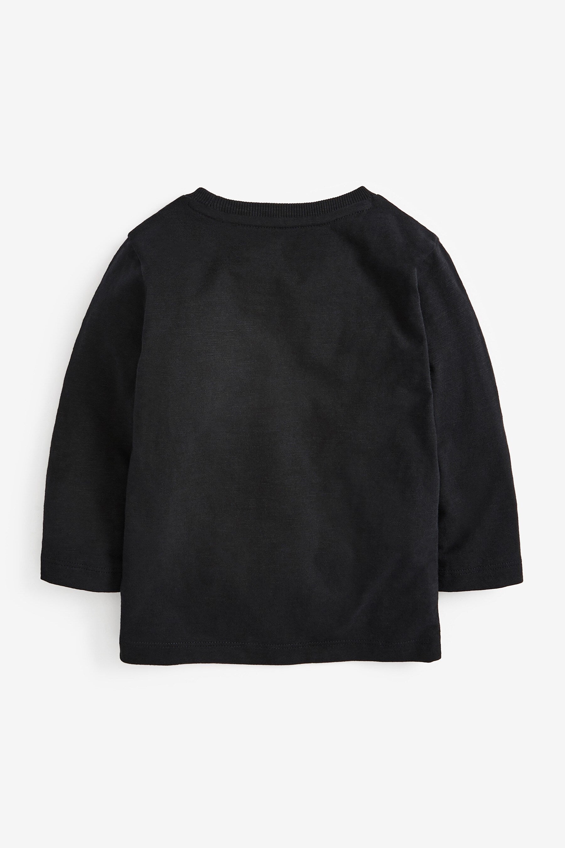 Black Long Sleeve Plain T-Shirt (3mths-7yrs)