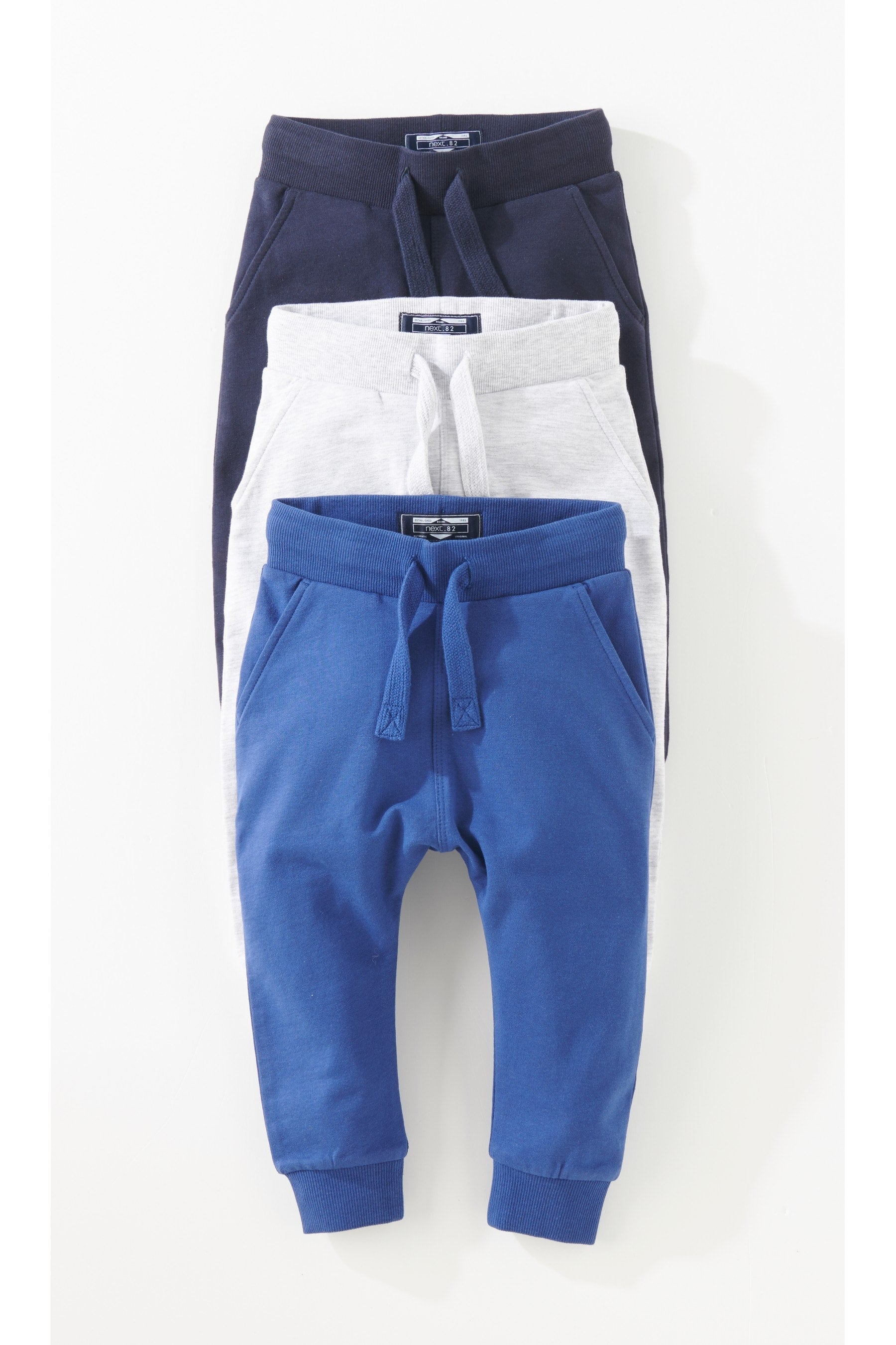 Blue/Grey/Navy Super Skinny Joggers 3 Pack (3mths-7yrs)