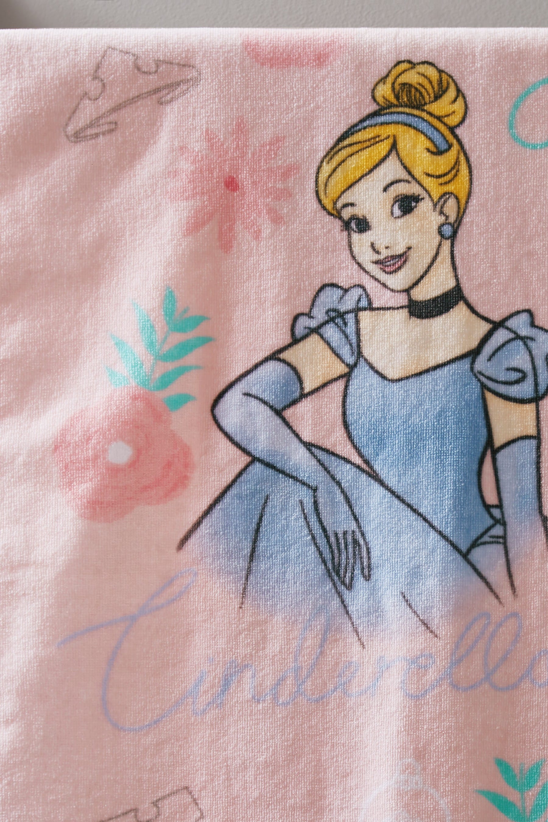 Pink Children's Disney Princesses Towel