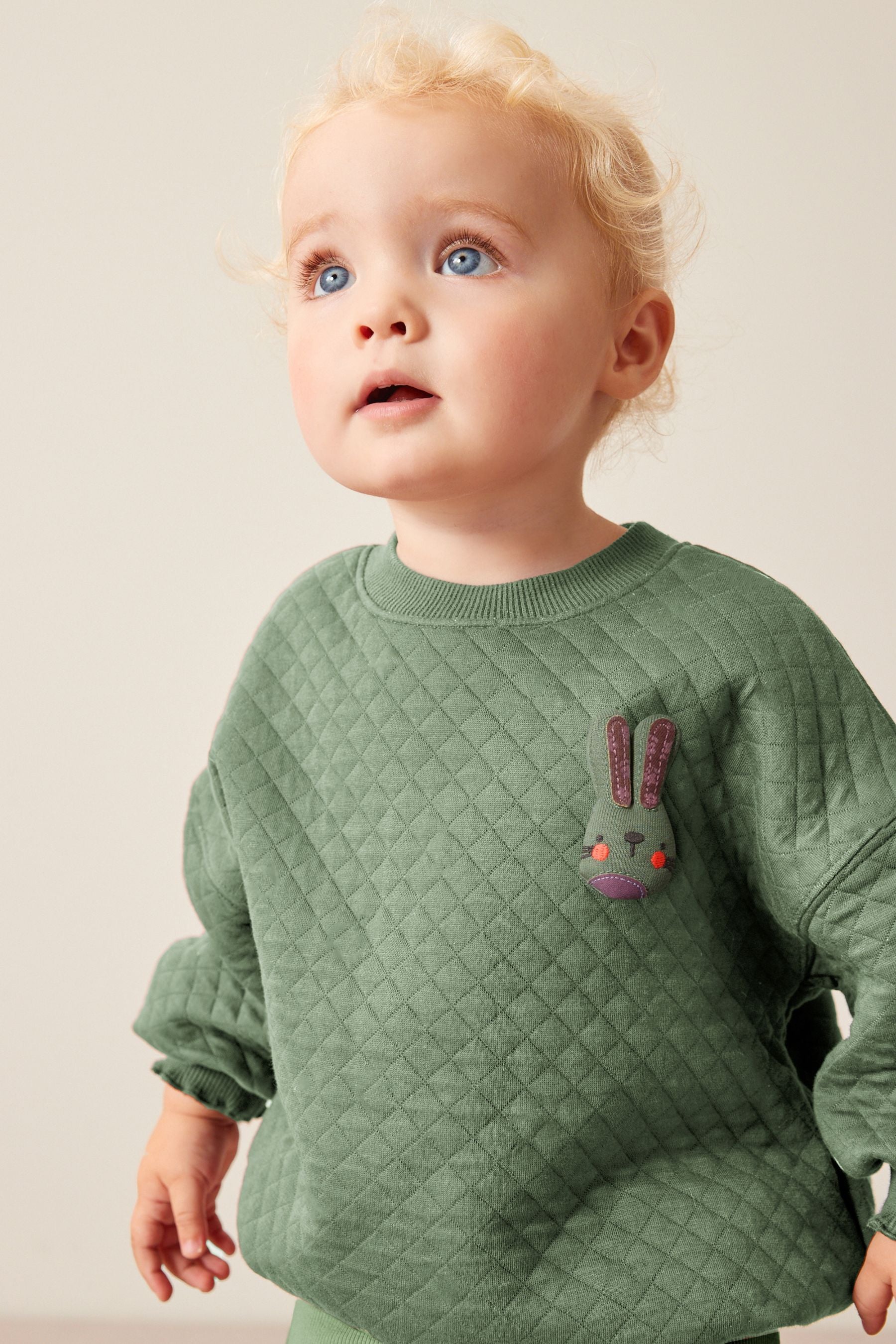 Green Quilted Sweat and Leggings Set (3mths-7yrs)