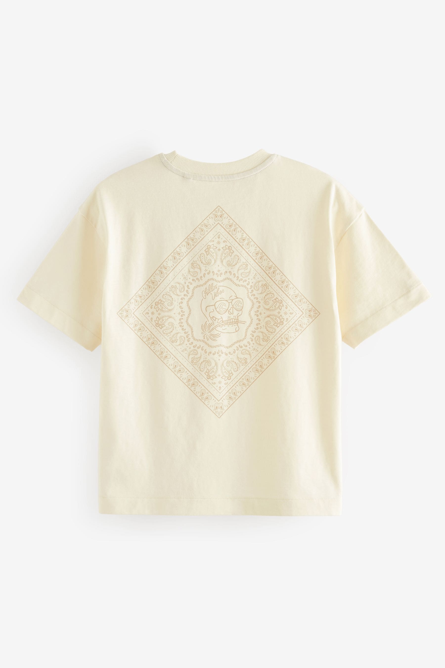 Neutral Skull Relaxed Fit Short Sleeve Graphic T-Shirt (3-16yrs)