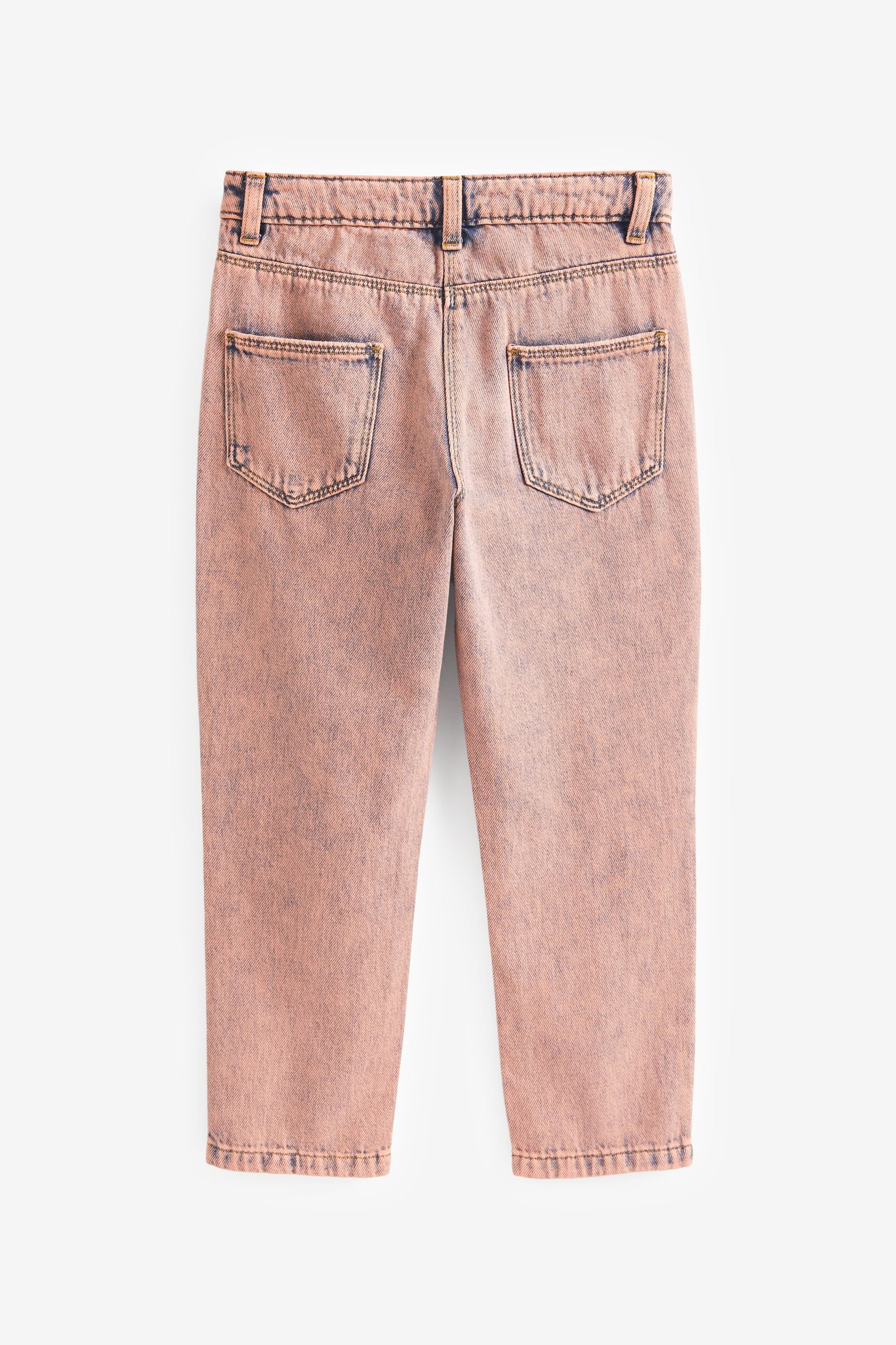 Orange Distressed Mom Jeans (3-16yrs)