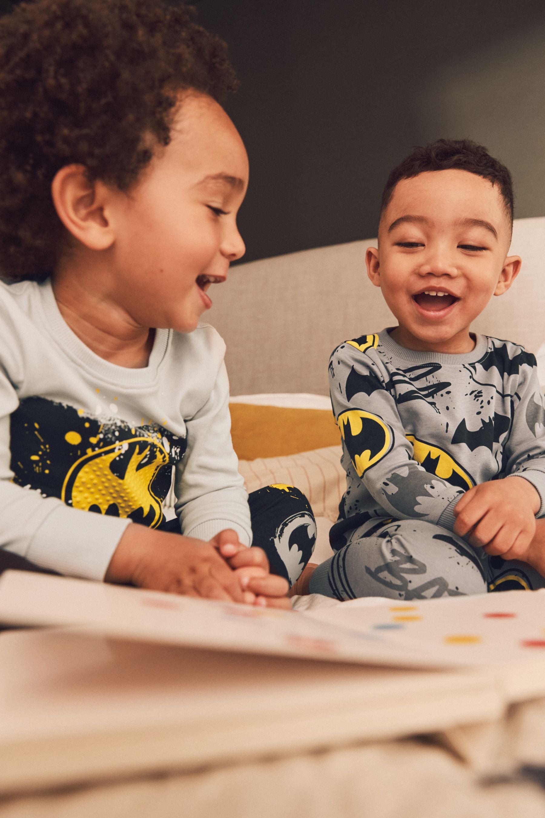 Batman Yellow/Black Snuggle Pyjamas 2 Pack (12mths-10yrs)