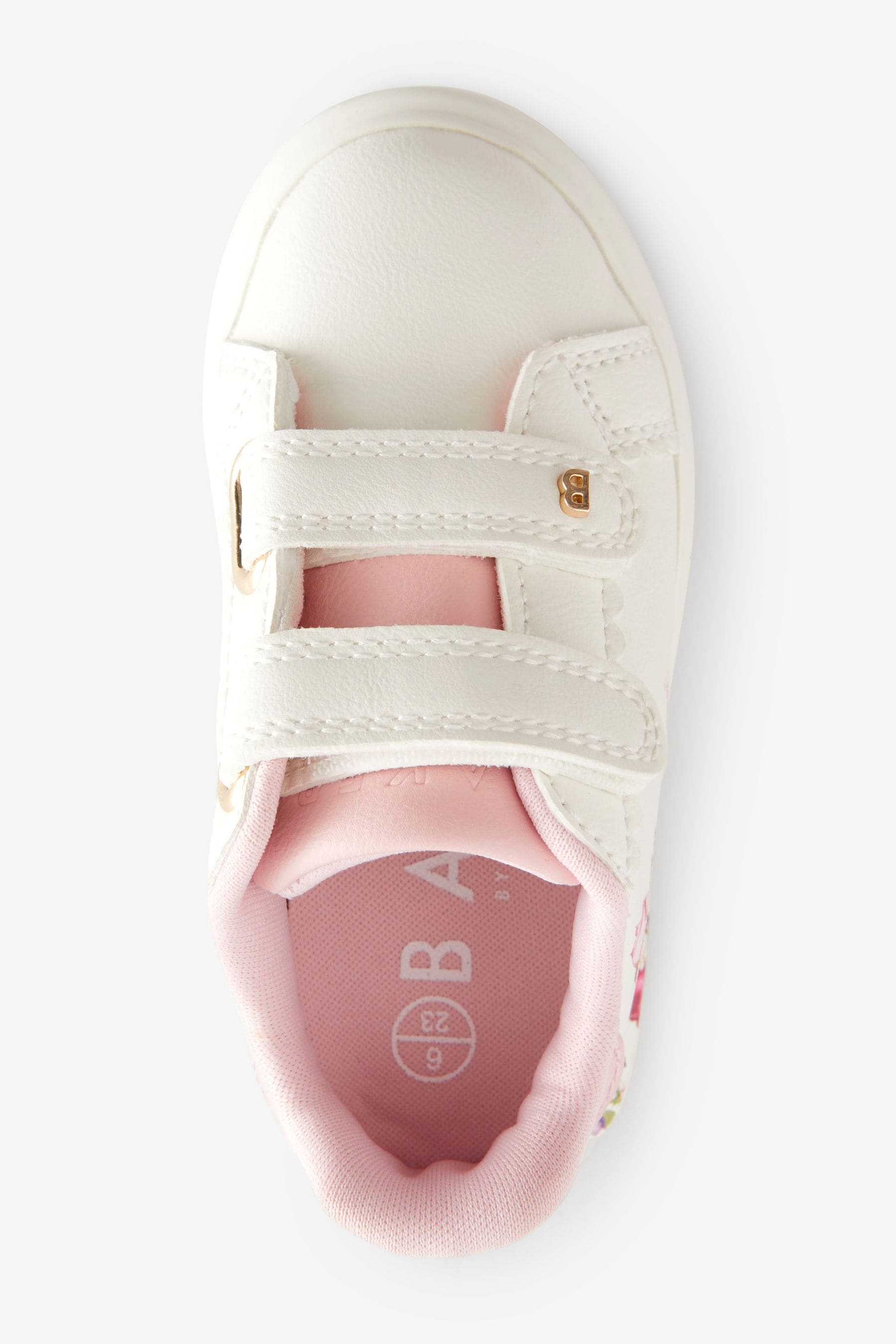 White Baker by Ted Baker Girls Floral Chunky Trainers