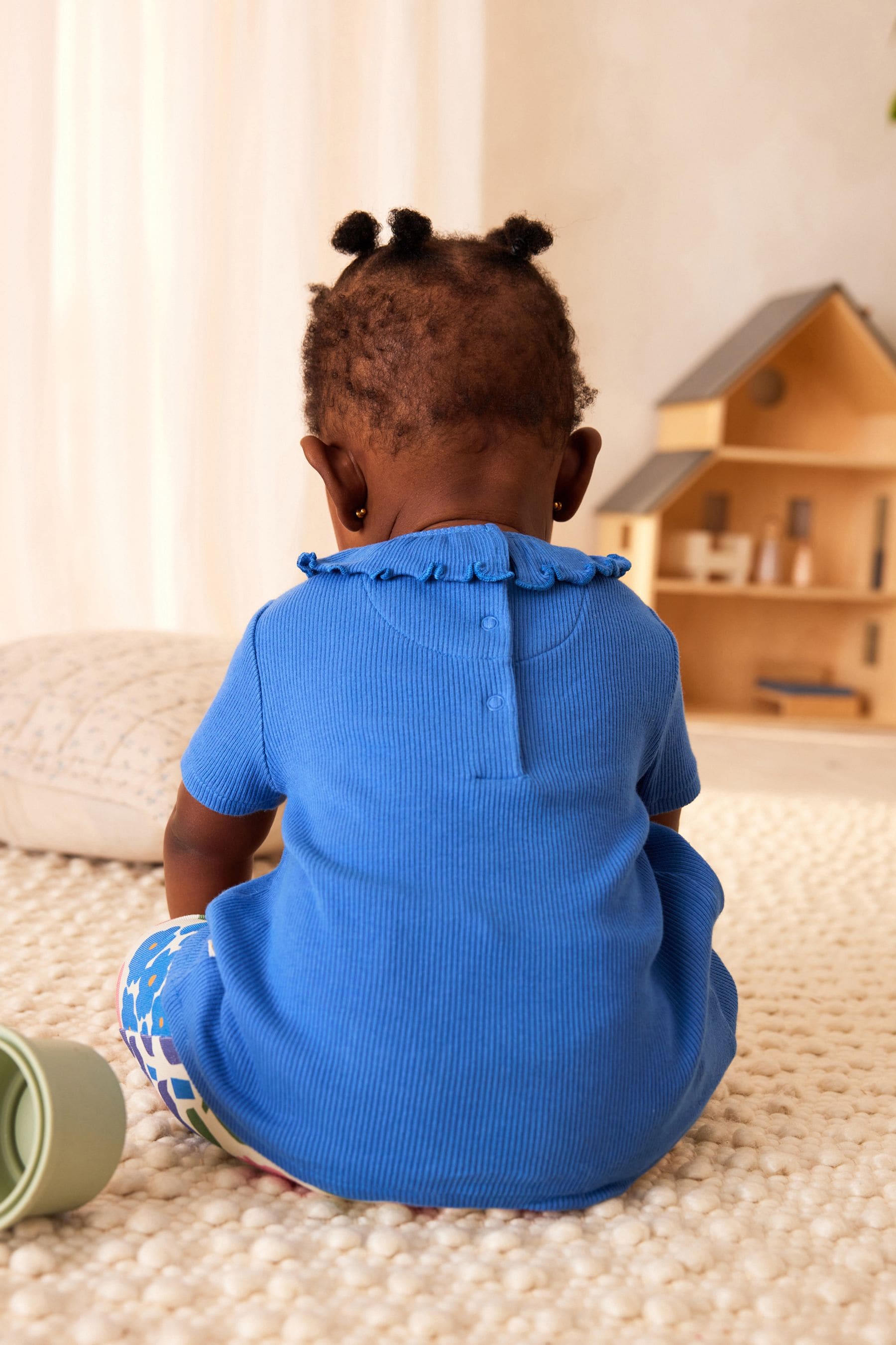 Blue Baby Top And Leggings Set