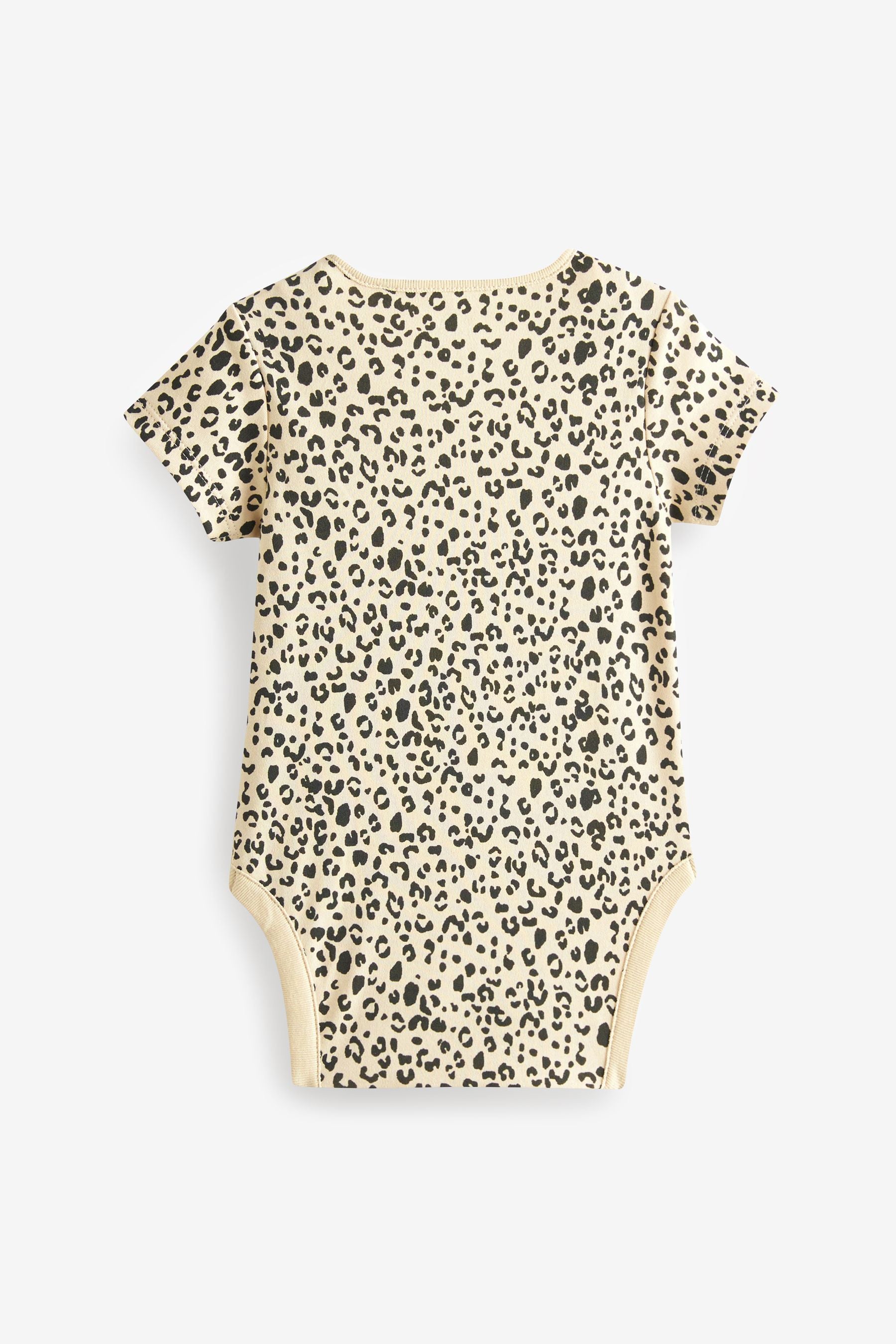 Neutral Animal Baby Short Sleeve Bodysuits 4 Pack