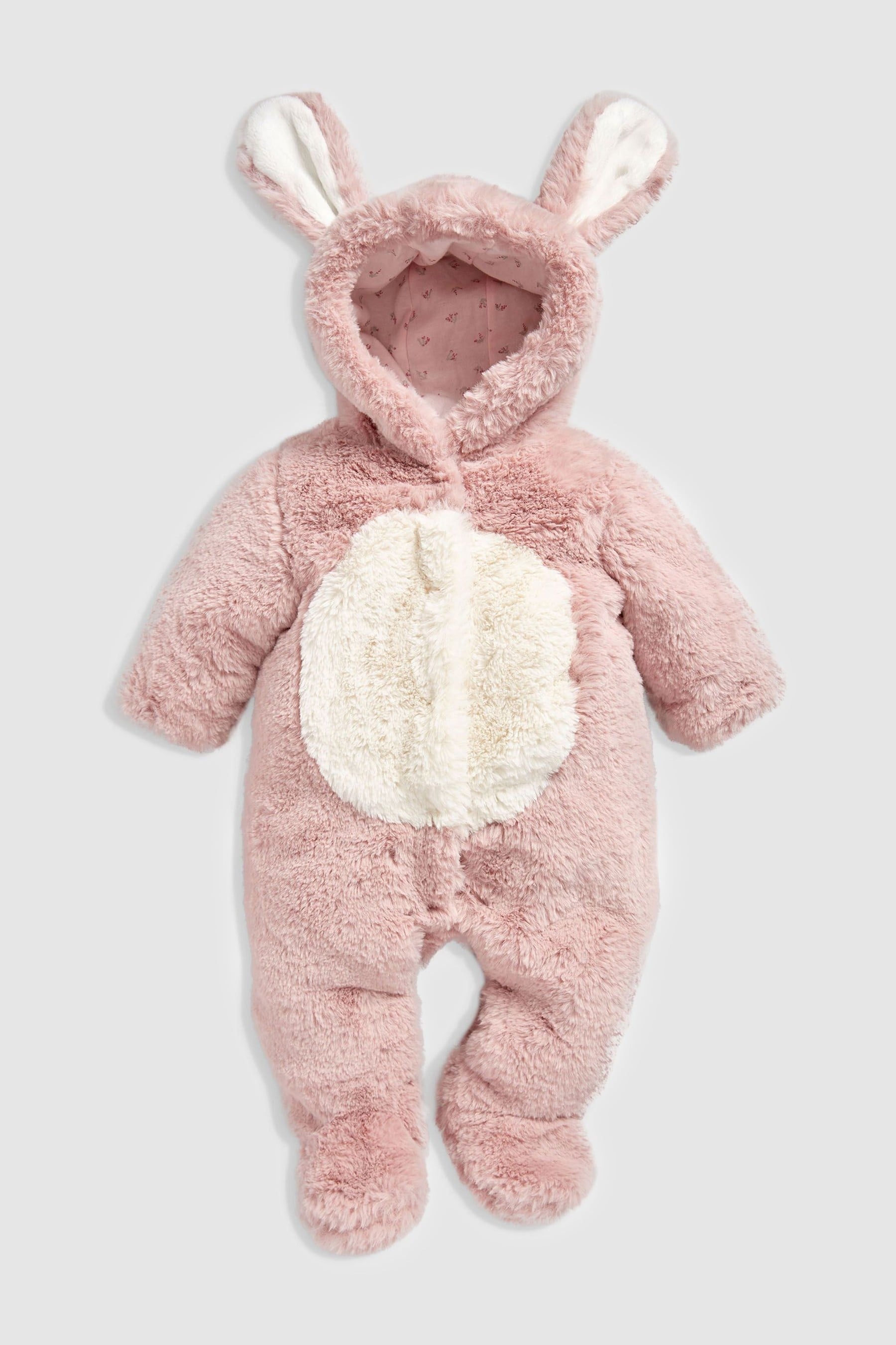 Pink Bunny Baby Pramsuit (0mths-2yrs)