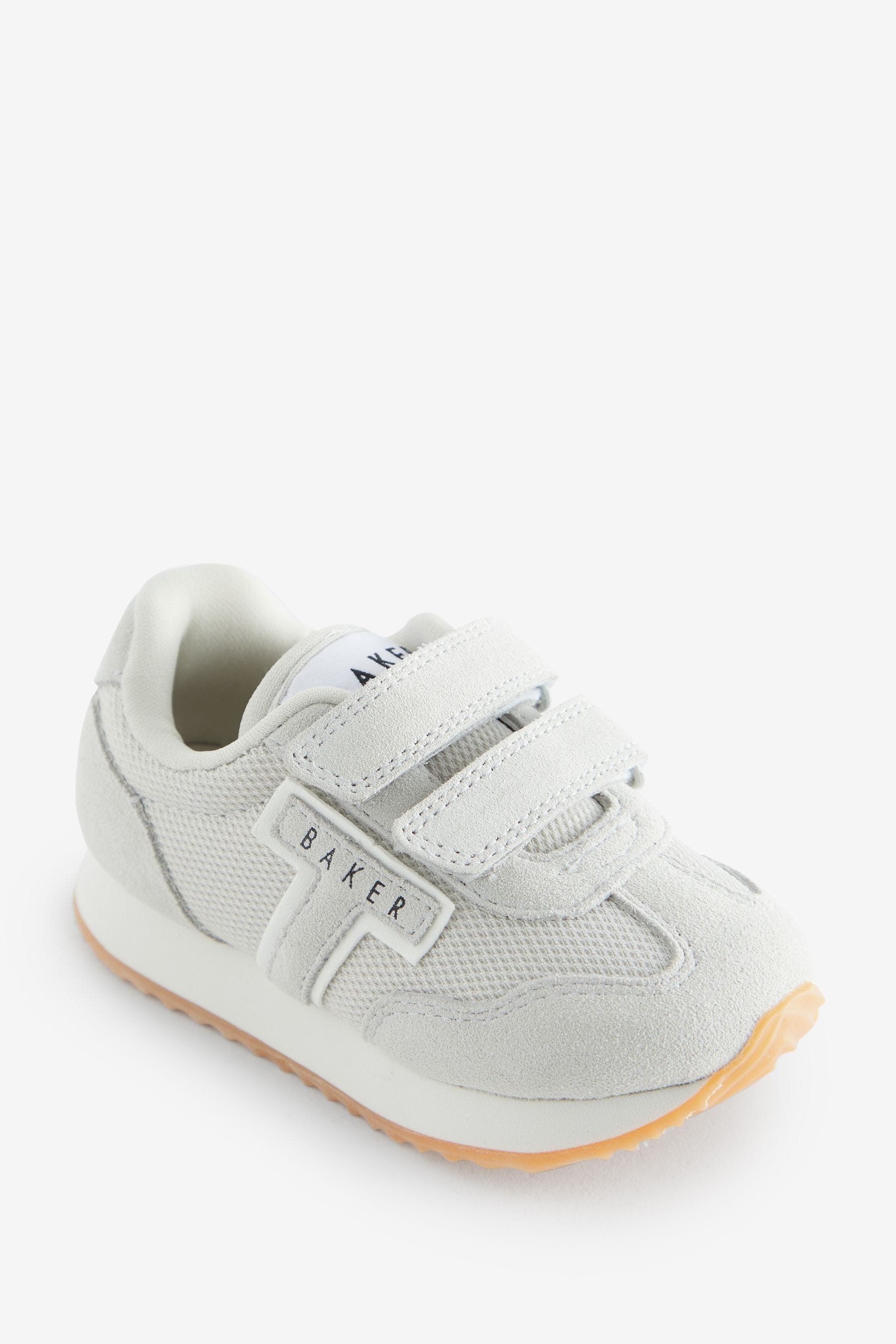 Stone Baker by Ted Baker Boys Stone Suede Logo Trainers