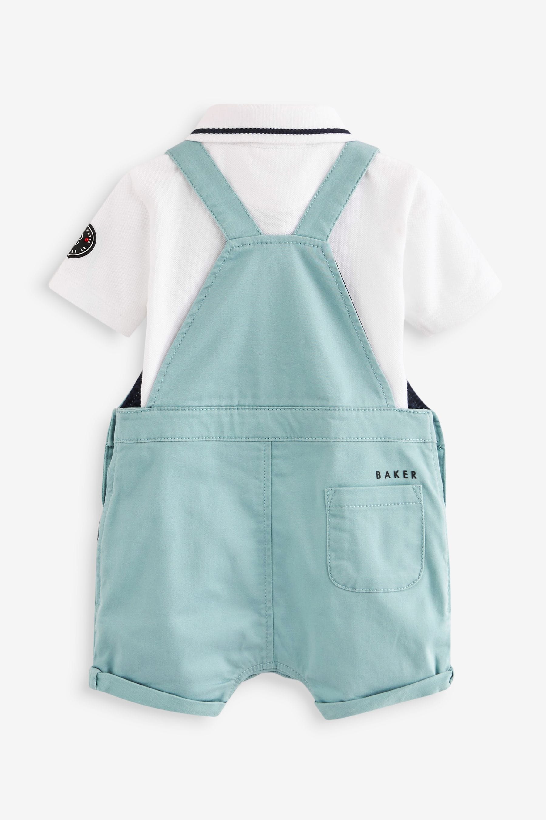 Blue Baker by Ted Baker Polo and Dungaree Set