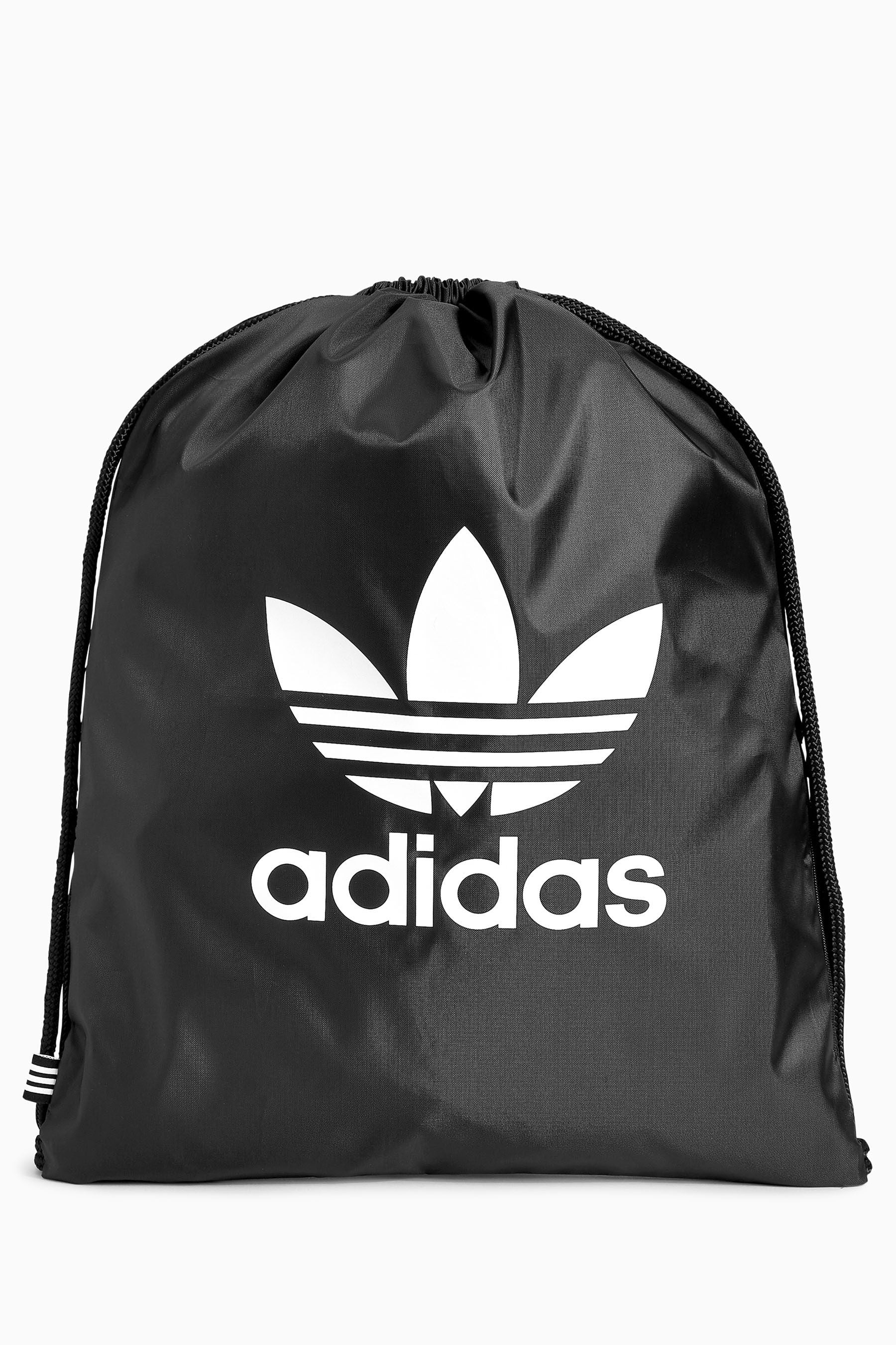 Black adidas Originals Trefoil Gym Sack Black Bag