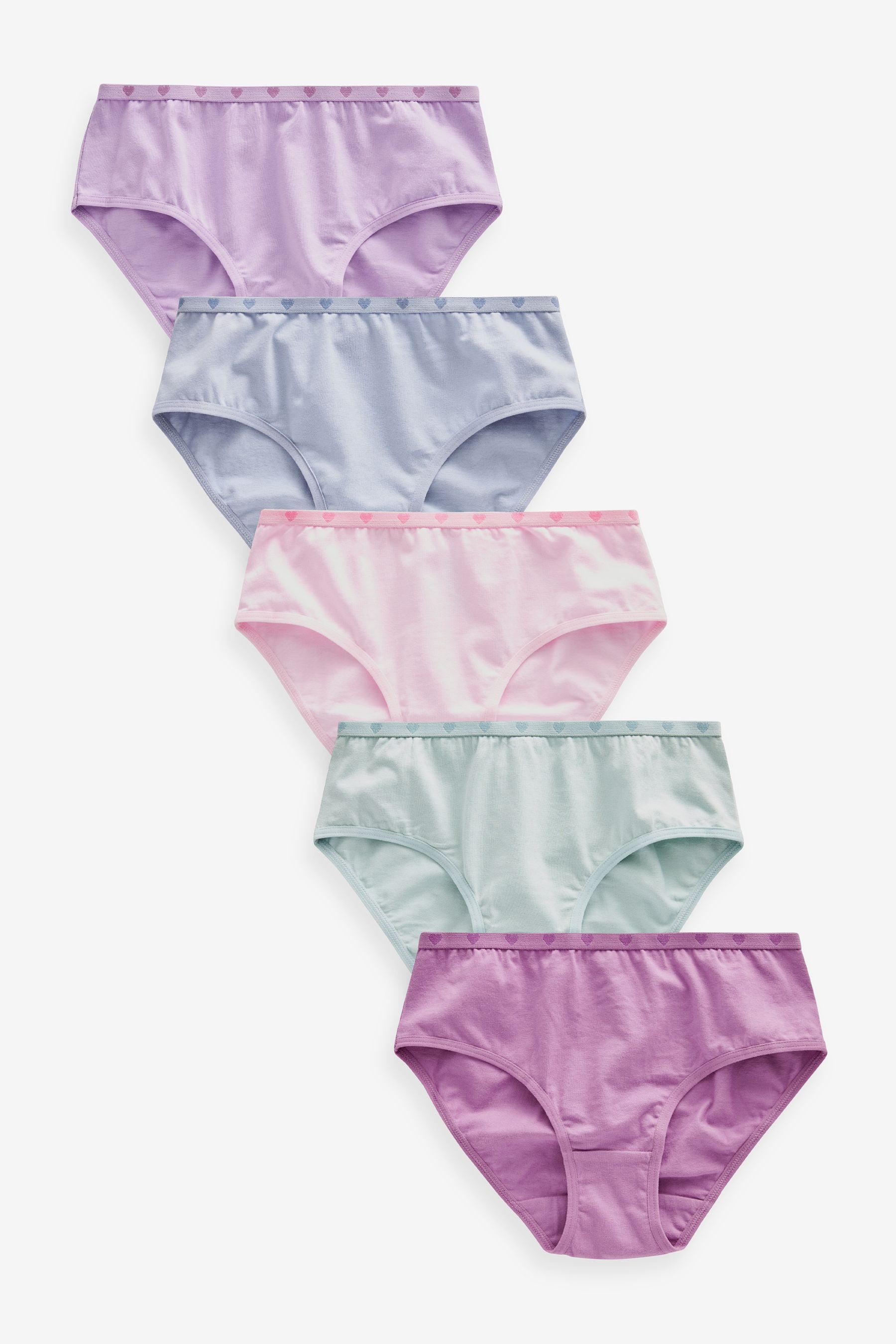 Pink/Purple Briefs 5 Pack (1.5-16yrs)