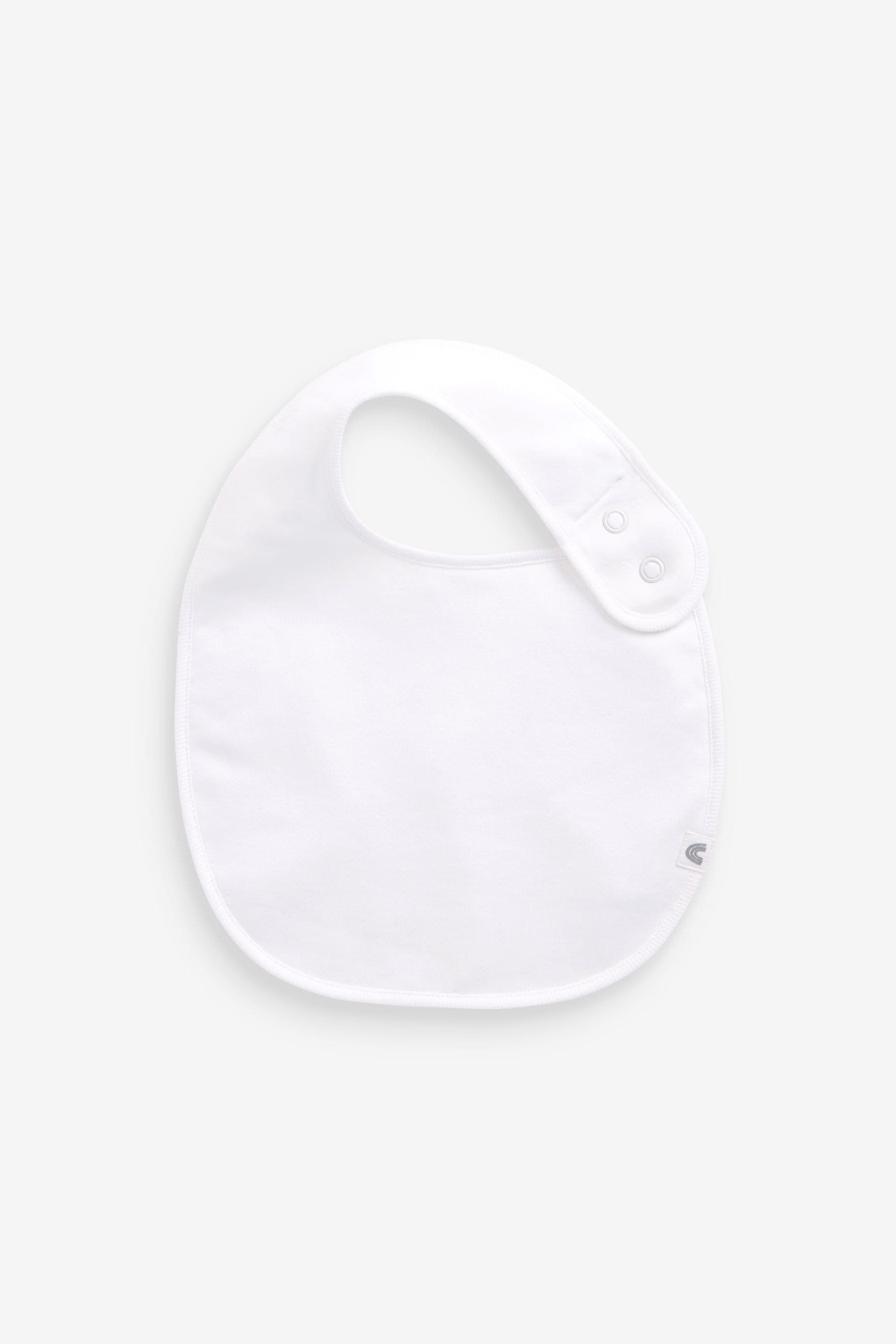 White Bibs 5 Pack