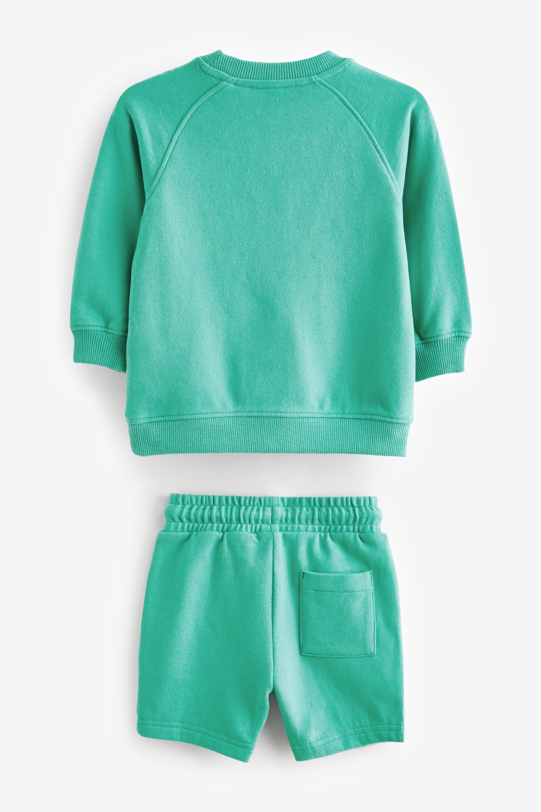 Mint Green Oversized Sweatshirt and Shorts Set (3mths-7yrs)