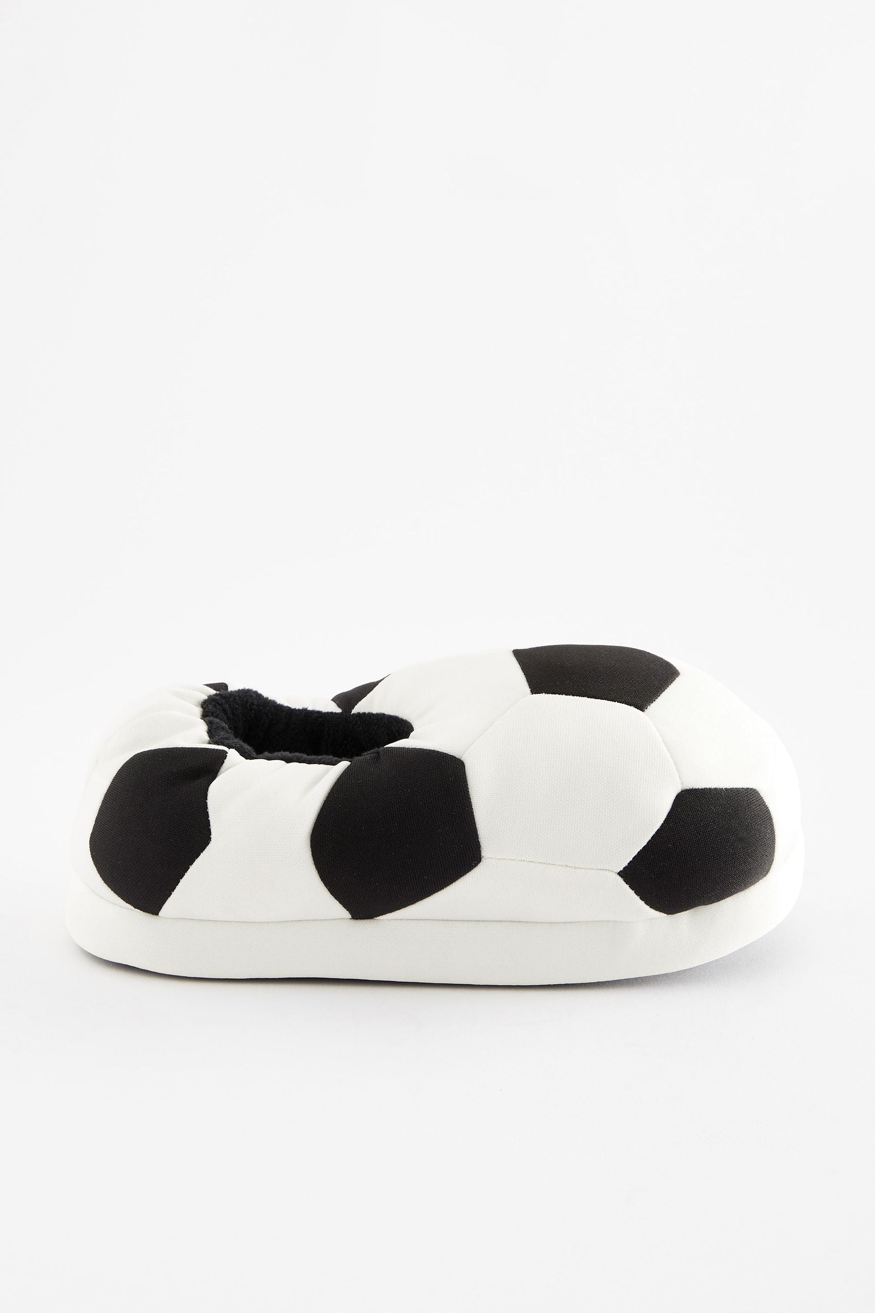 Black/White Football 3D Novelty Slippers